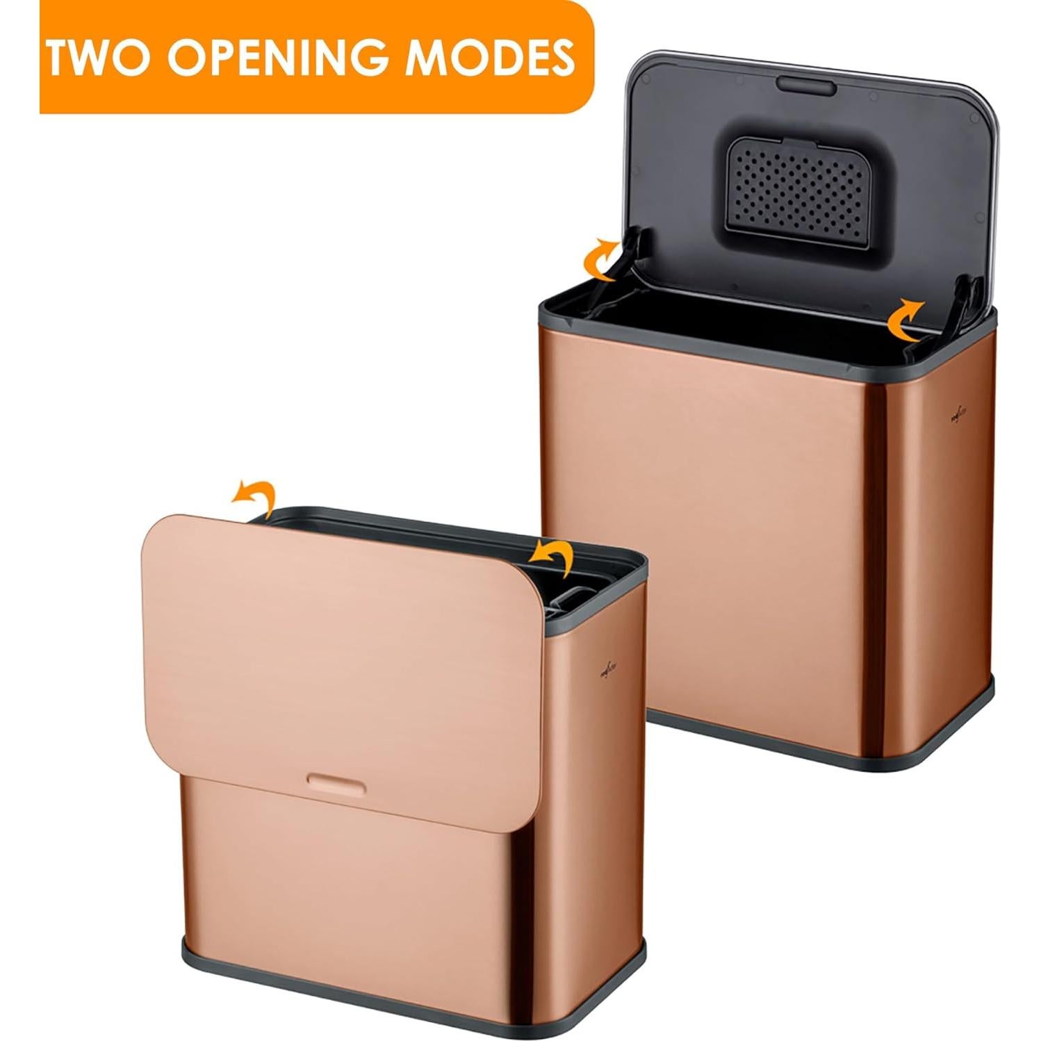 Bote de Basura Colgante RED FACTOR Acero Inoxidable 5L