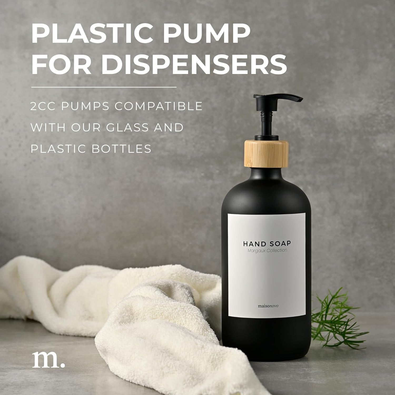 Reemplazo de bomba de dispensador de jabón MaisoNovo - 2 unidades de acero inoxidable