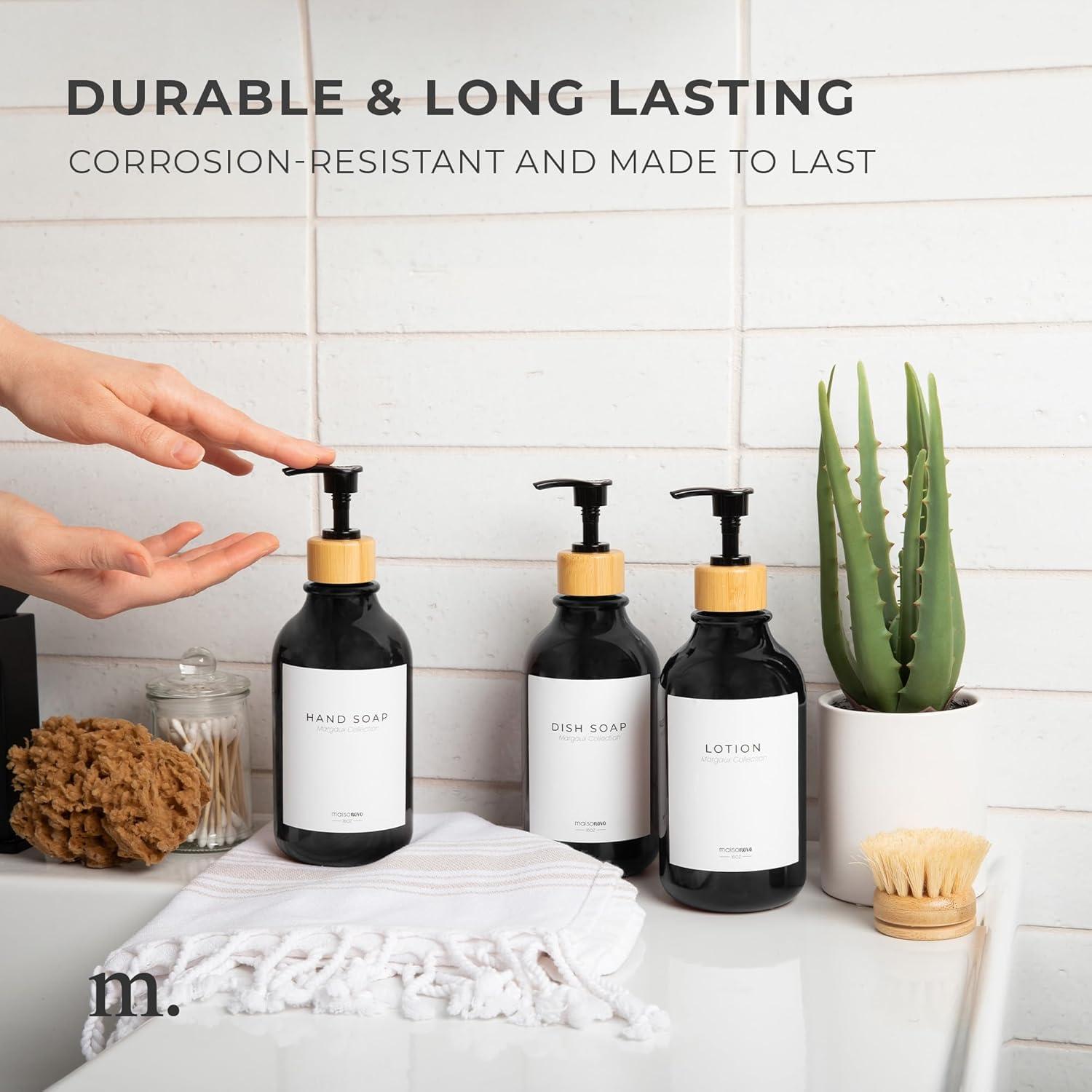 Reemplazo de bomba de dispensador de jabón MaisoNovo - 2 unidades de acero inoxidable