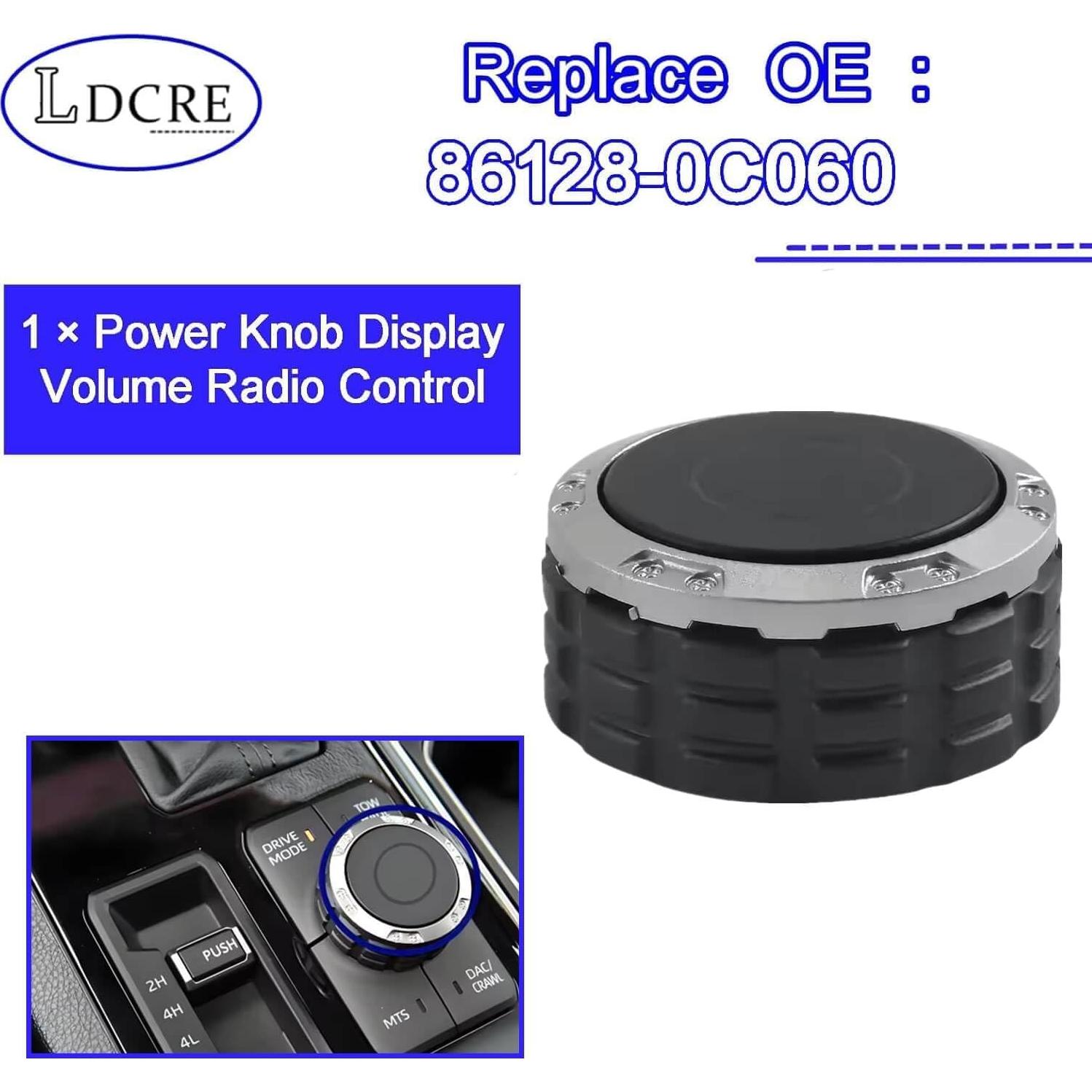 Perilla de Control de Volumen LDCRE para Toyota Tundra/Sequoia 2022-2025