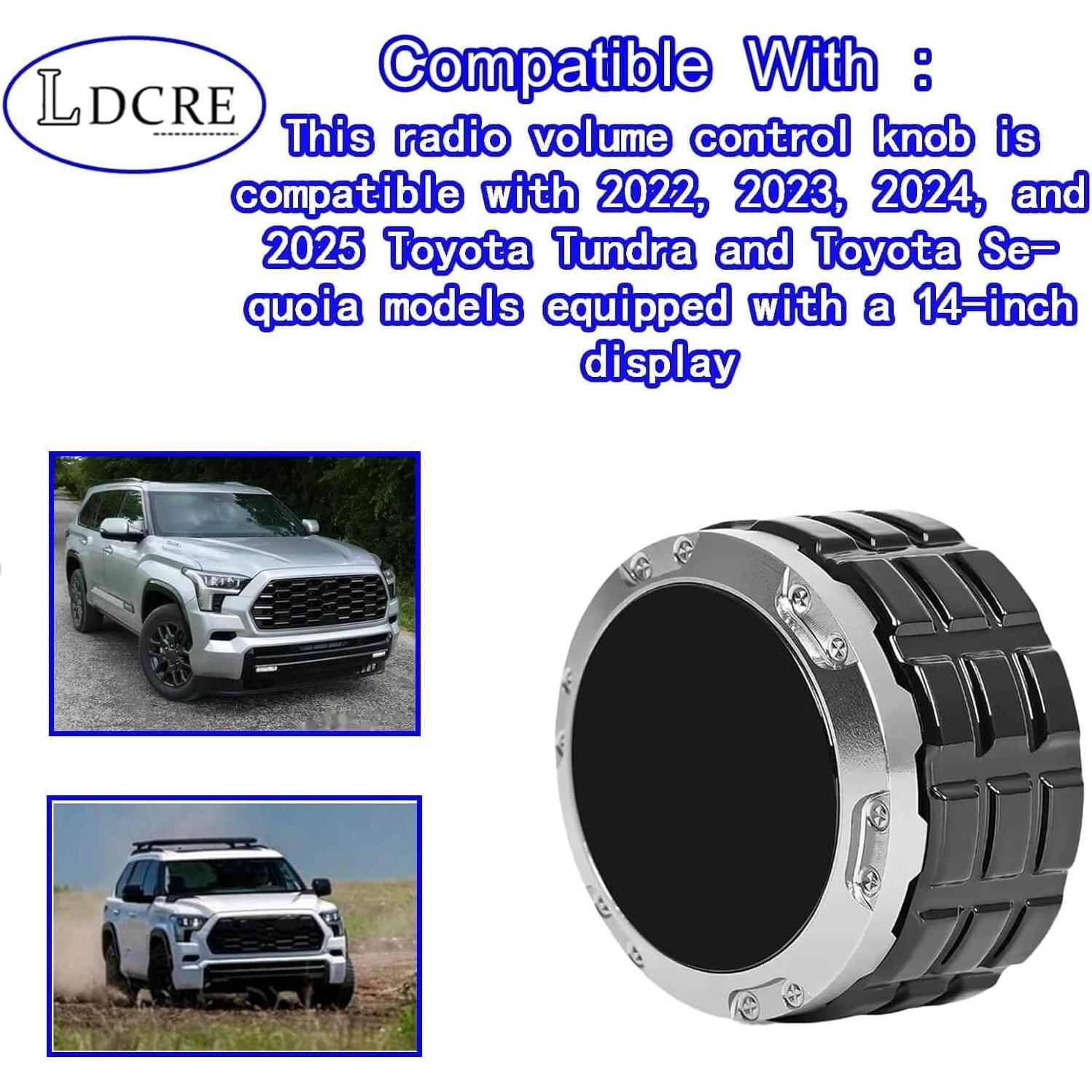 Perilla de Control de Volumen LDCRE para Toyota Tundra/Sequoia 2022-2025