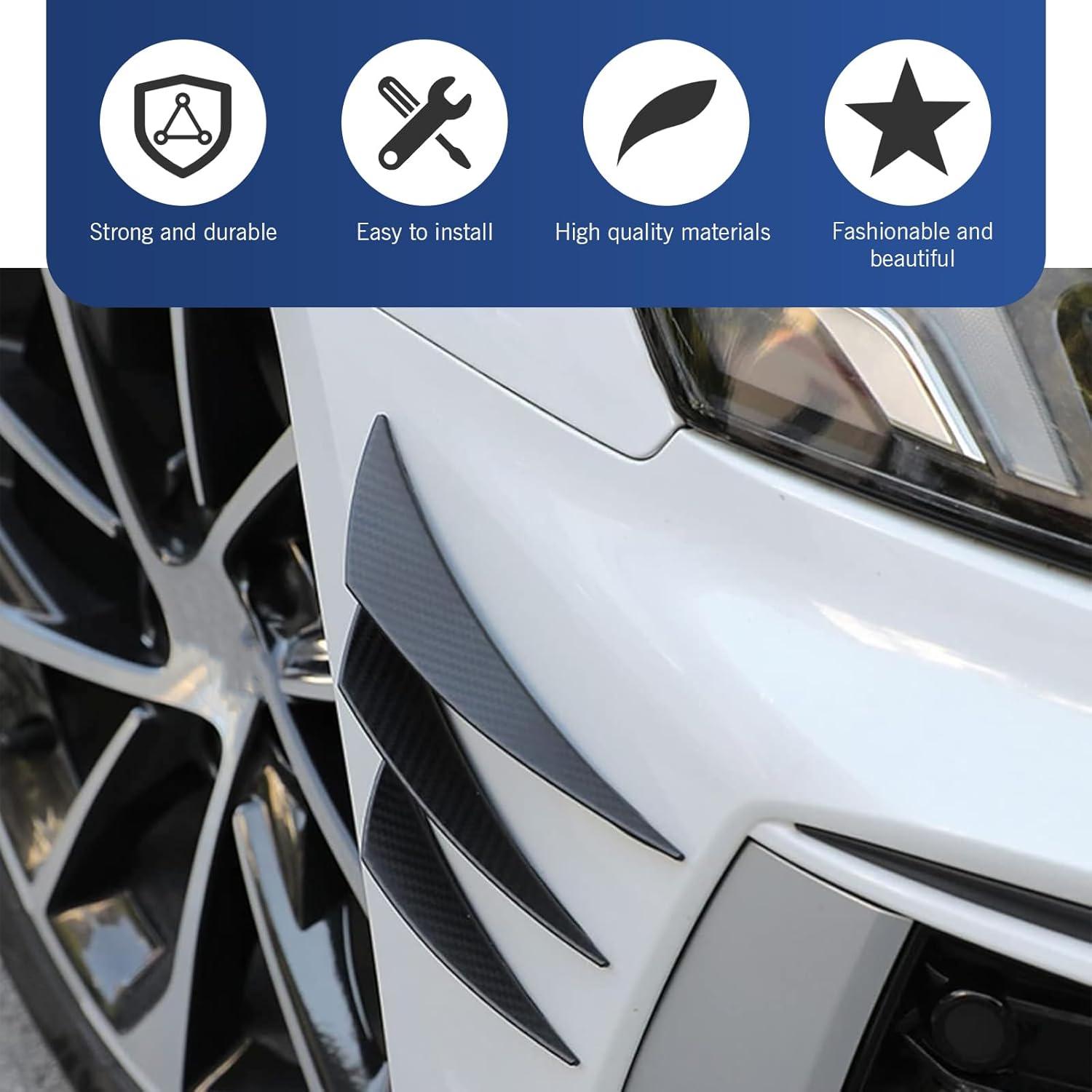 Kit de 6 Calcomanías Aerodinámicas DACIRTY para Coche - Fibra de Carbono