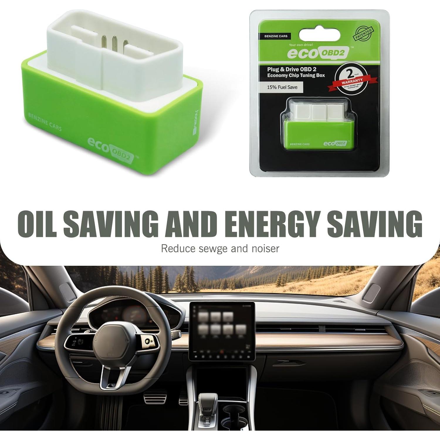 Ahorra Combustible Leechio OBD2 2 Pcs Universal Eficiencia