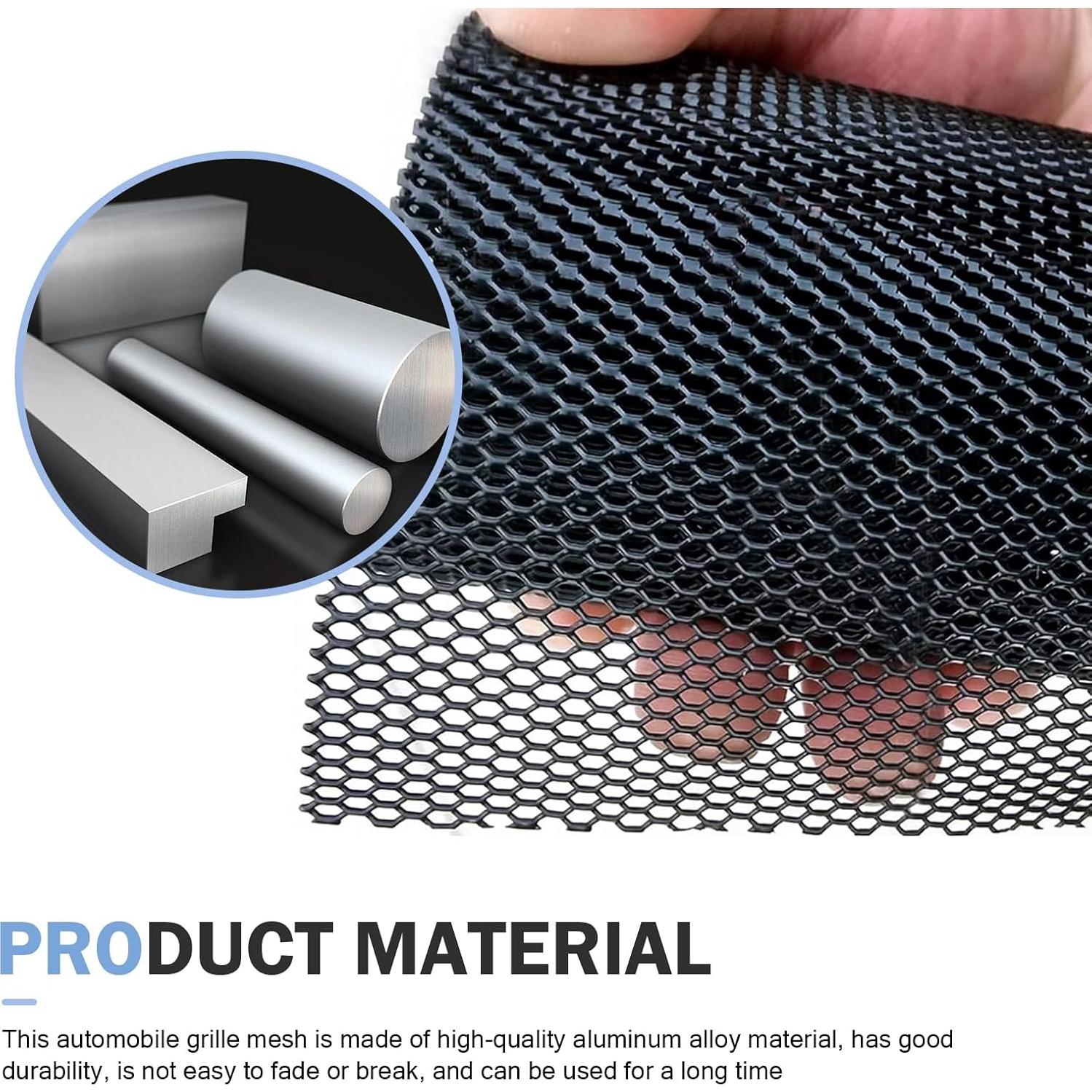 Malla de Rejilla para Automóvil Zeathery 100x33cm Negra