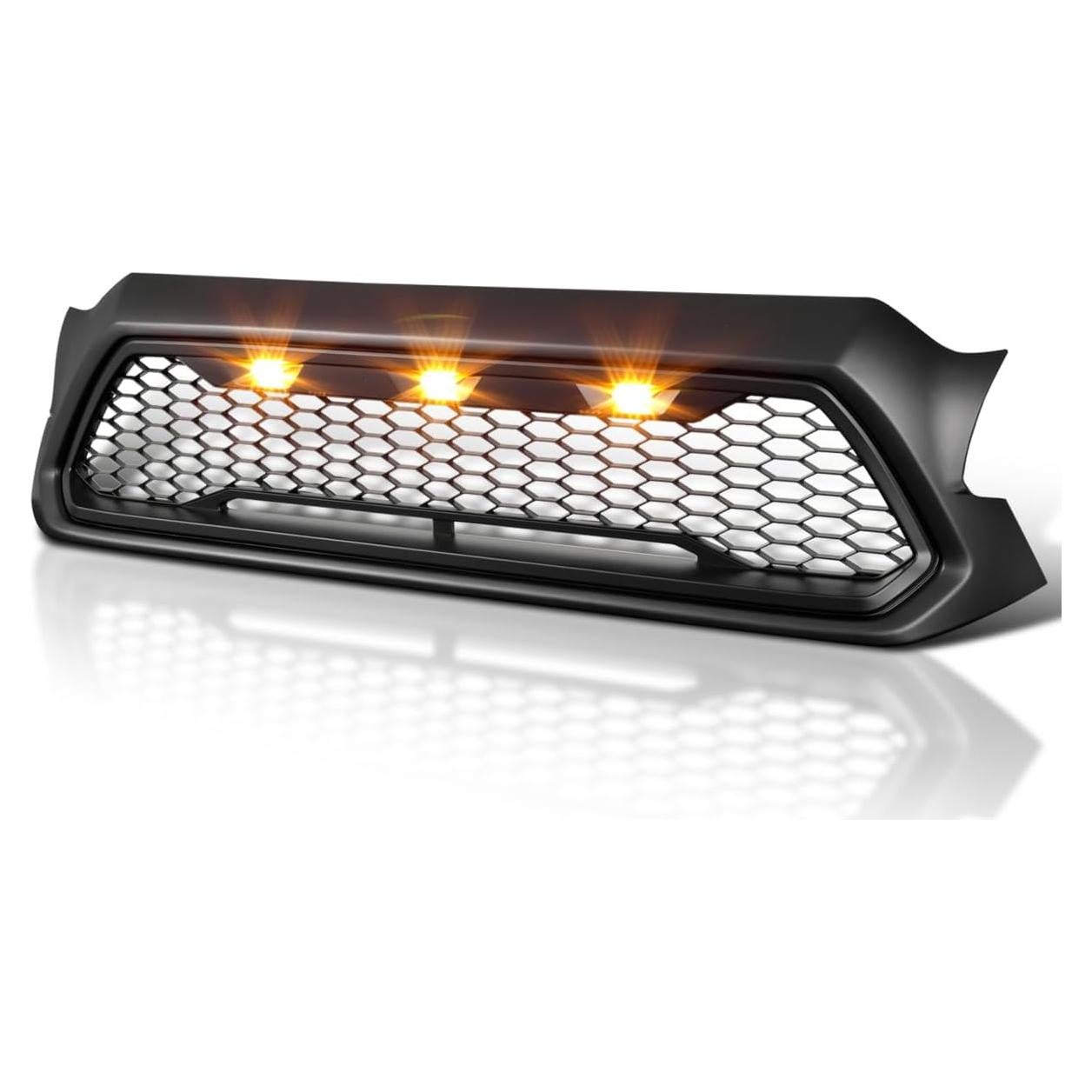 Rejilla Delantera Malla Negra Mate LED Spec-D Toyota Tacoma 2012-2015
