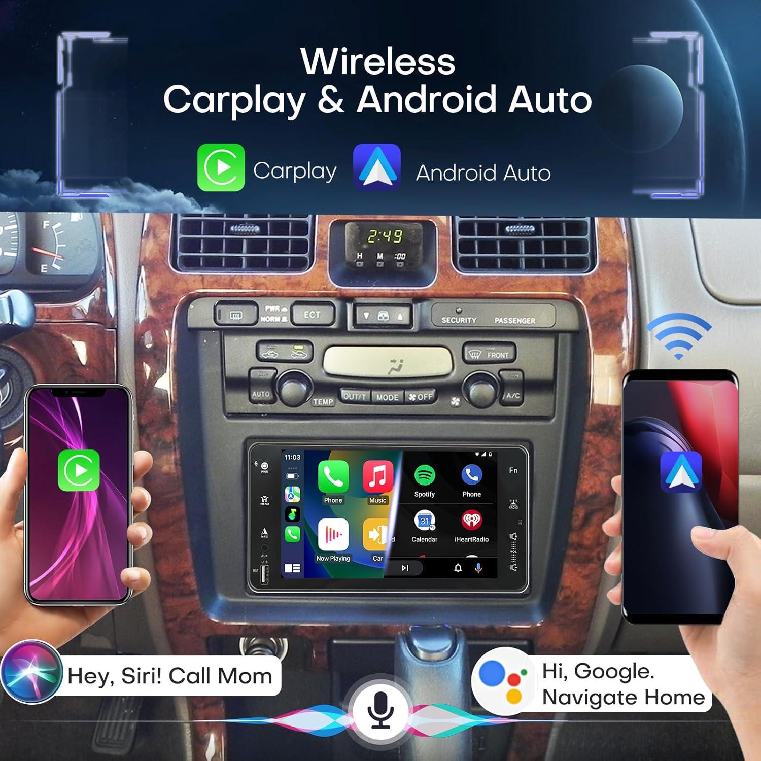 Radio Estéreo Toyota 4Runner 1996-2002 Carplay Android Auto 7"