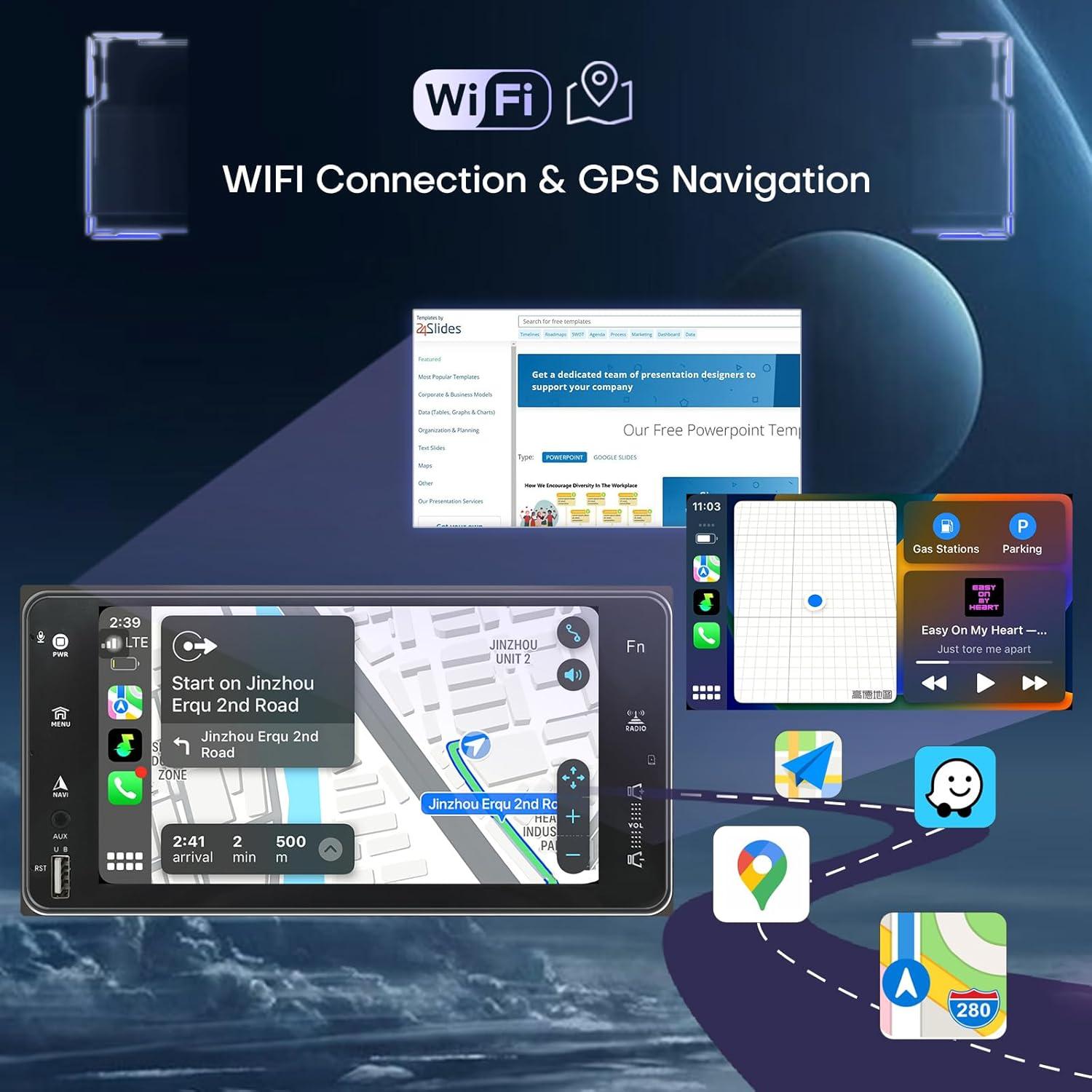 Radio Estéreo Toyota 4Runner 1996-2002 Carplay Android Auto 7"