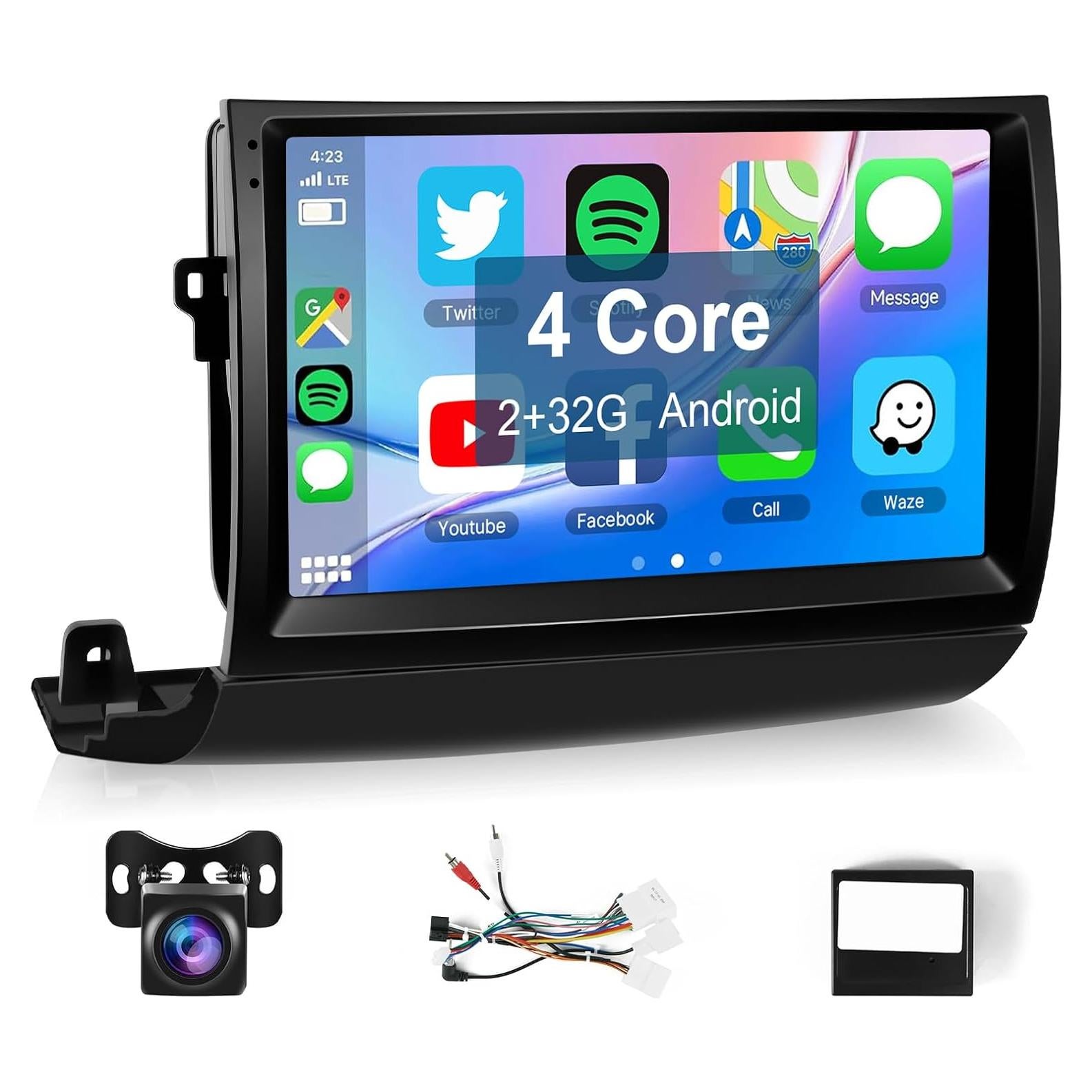 Estéreo de Coche Leadfan para Toyota Prius 2004-2009 con CarPlay