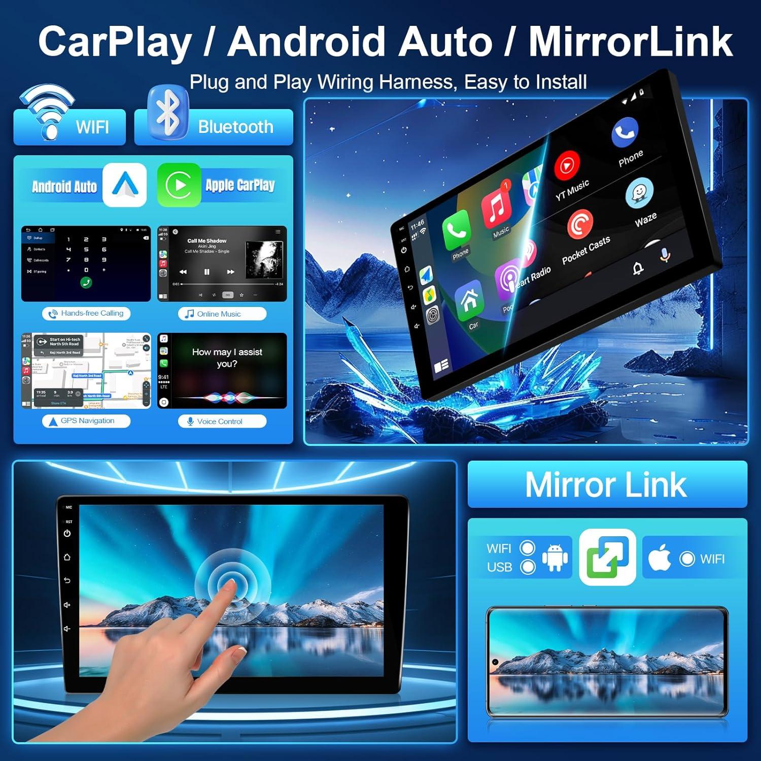 Estéreo de Coche Leadfan para Toyota Prius 2004-2009 con CarPlay