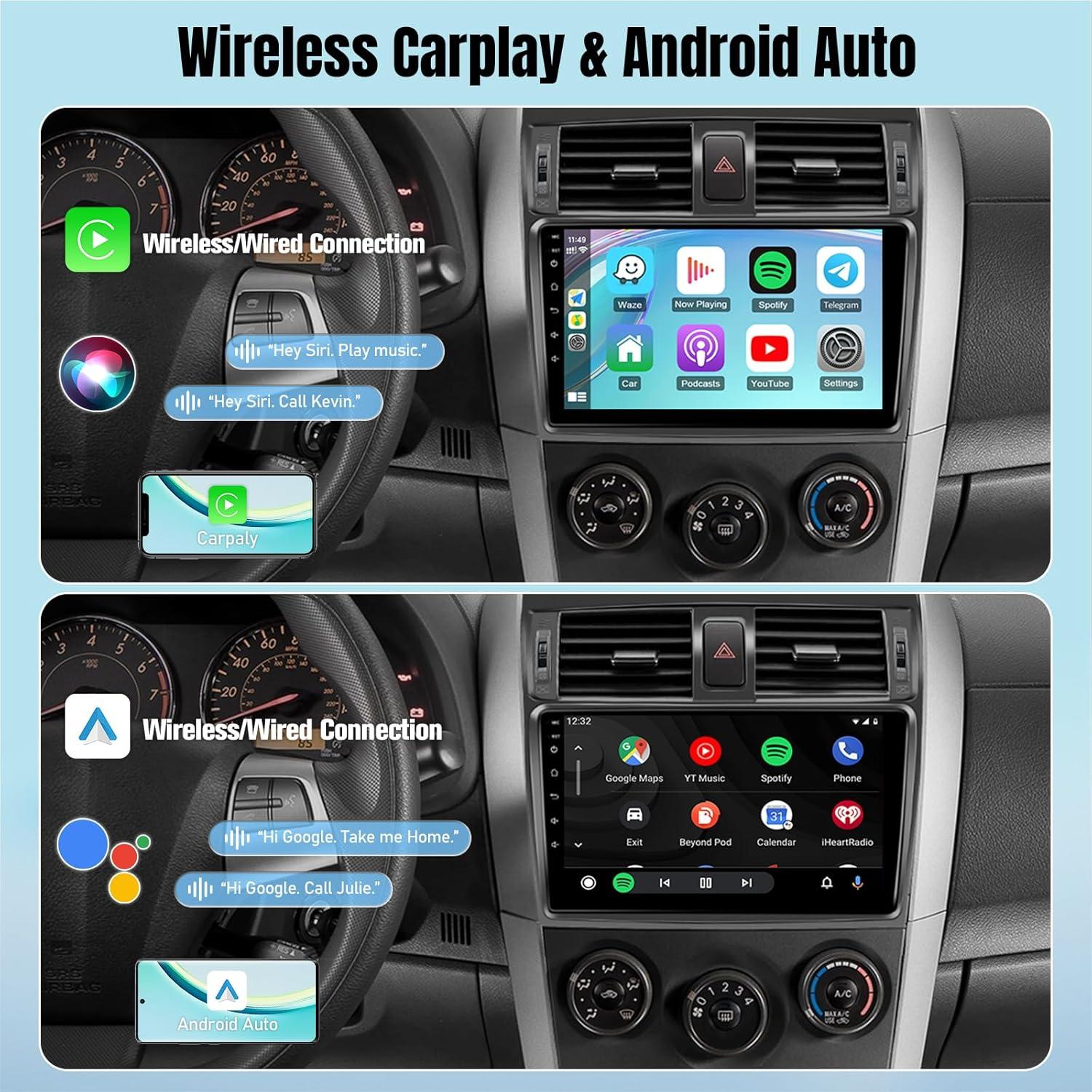 Radio de Coche Leadfan Android 9" para Toyota Corolla 2009-2013