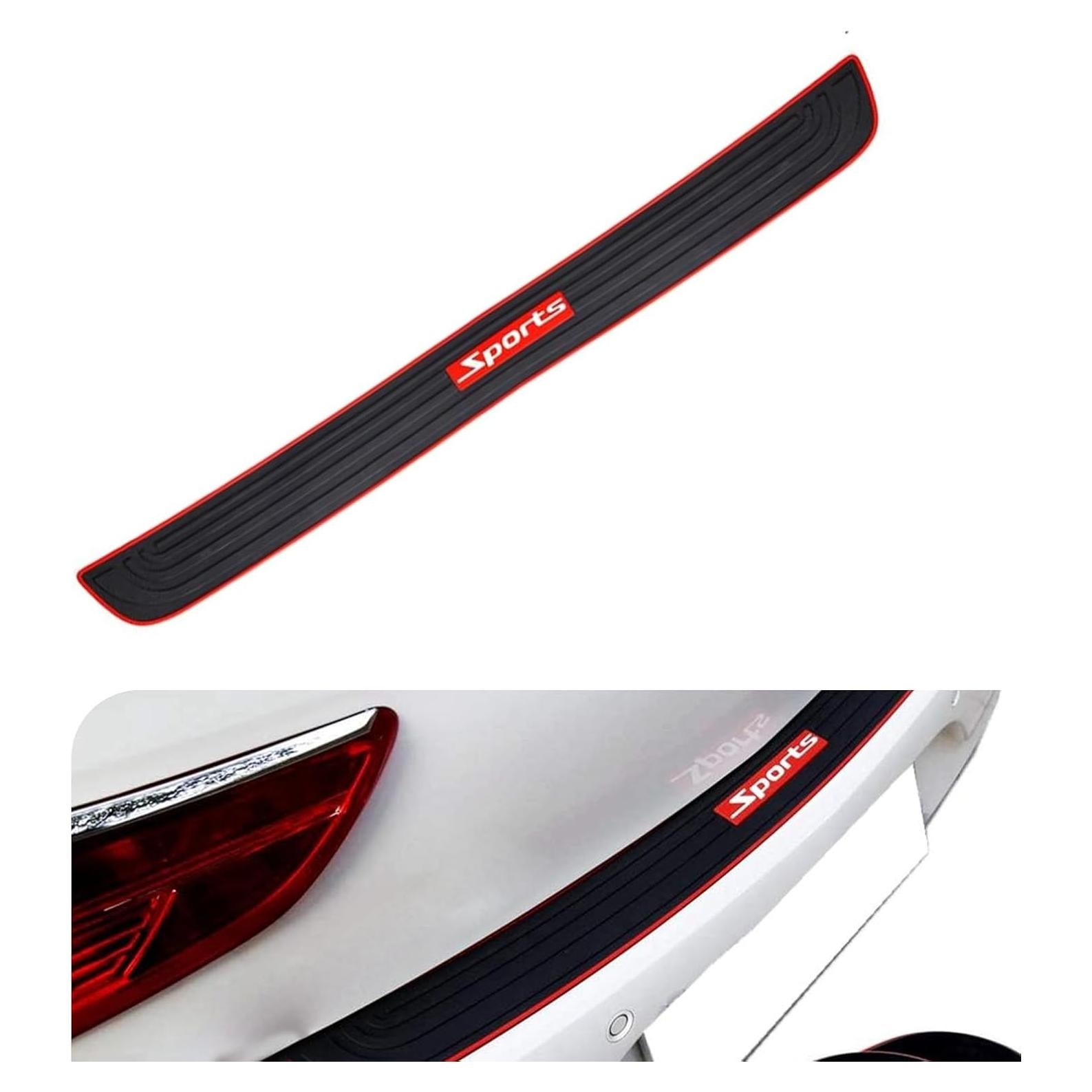 Tira de Parachoques Zeathery HERYFZT03 PVC Flexible 90cm Rojo