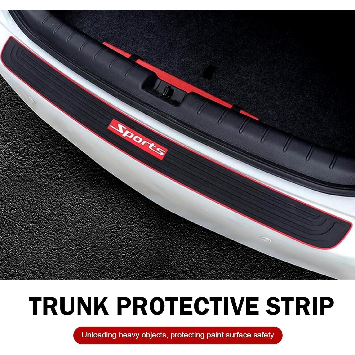 Tira de Parachoques Zeathery HERYFZT03 PVC Flexible 90cm Rojo