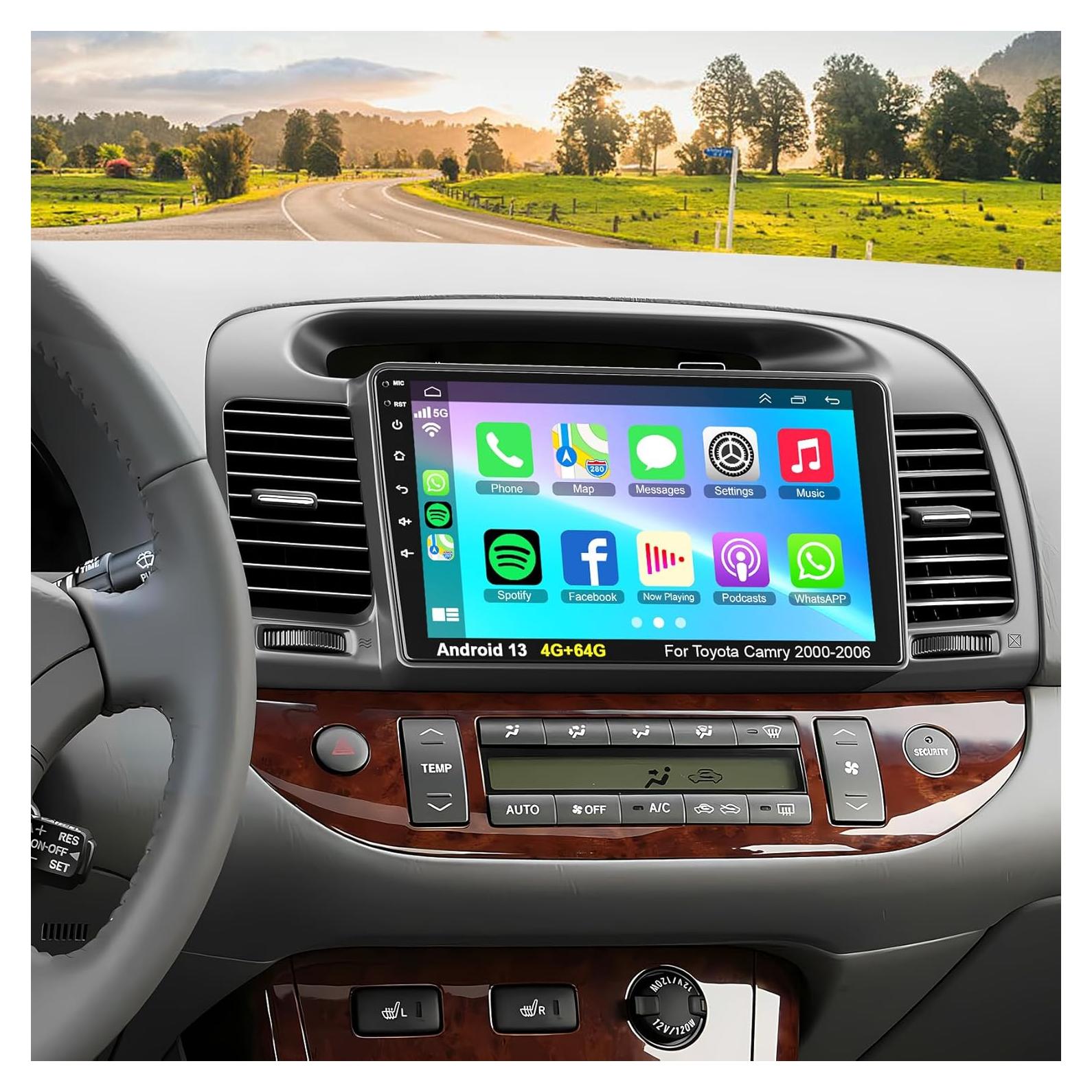 Radio de Coche WOWiViD 4GB 64GB para Toyota Camry 2000-2006