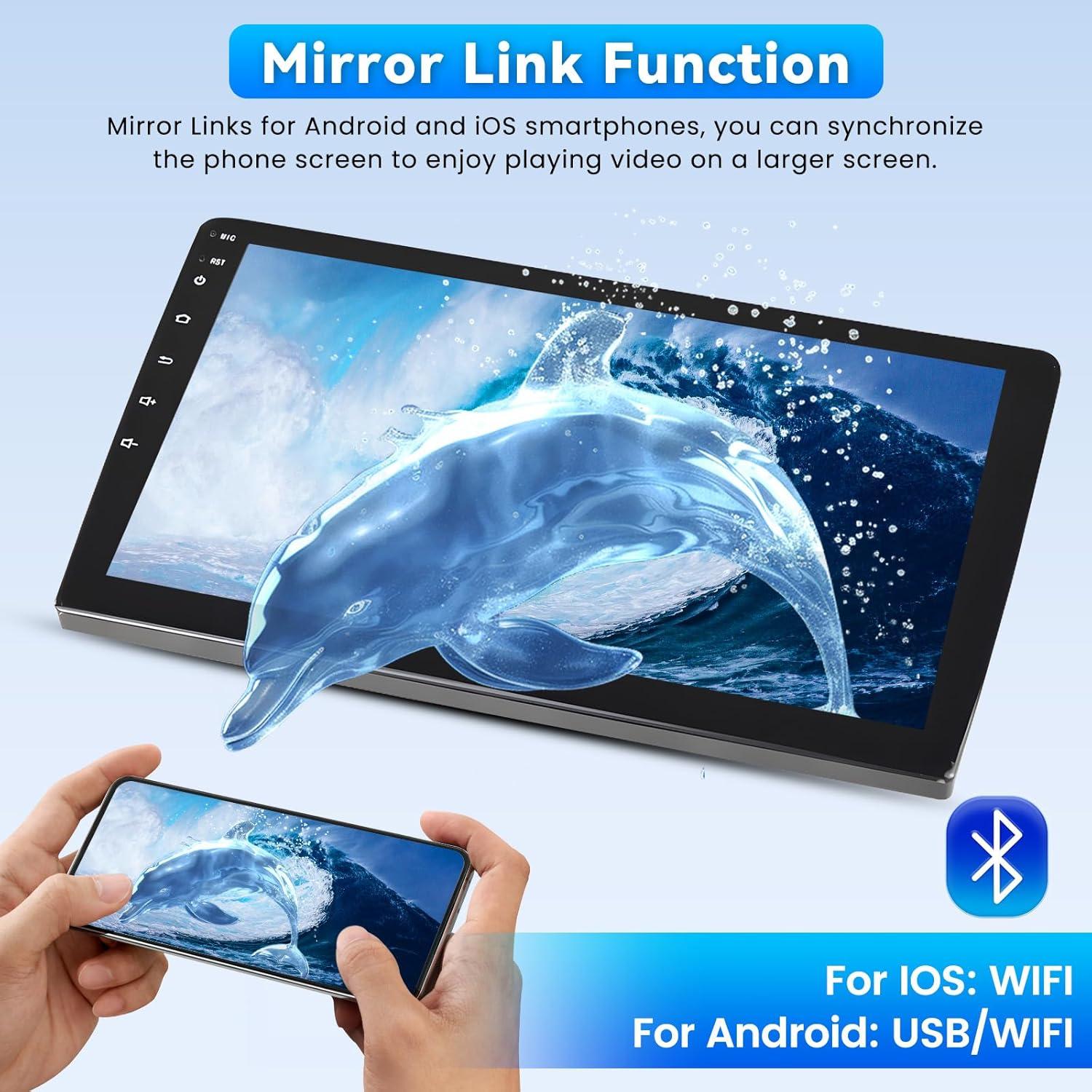 Estéreo de Coche Roinvou para Toyota Camry 2006-2011, 10.1" HD, Carplay, Android Auto, Bluetooth 5.0