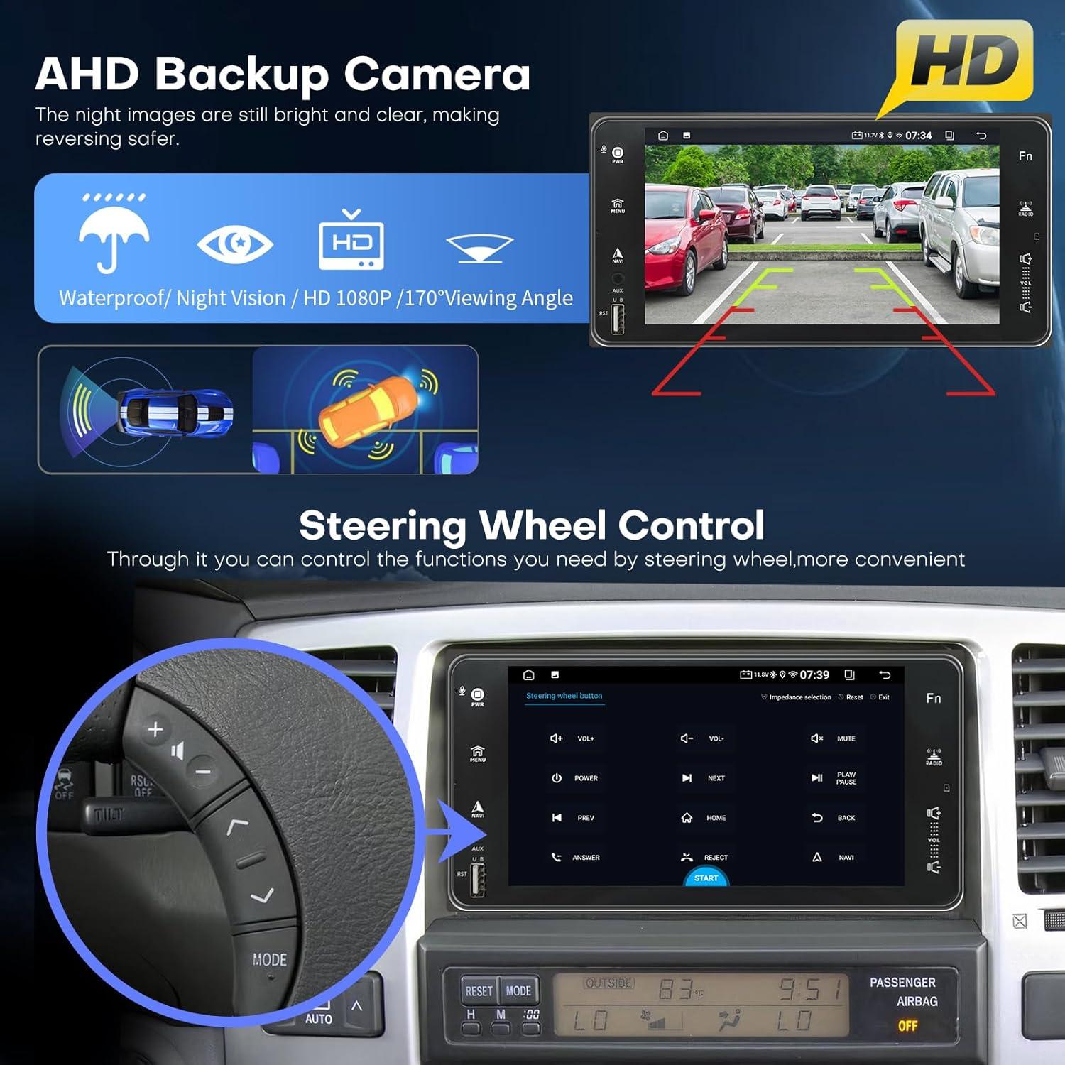 Radio 7" Toyota 4Runner 2003-2009 Carplay Android Auto