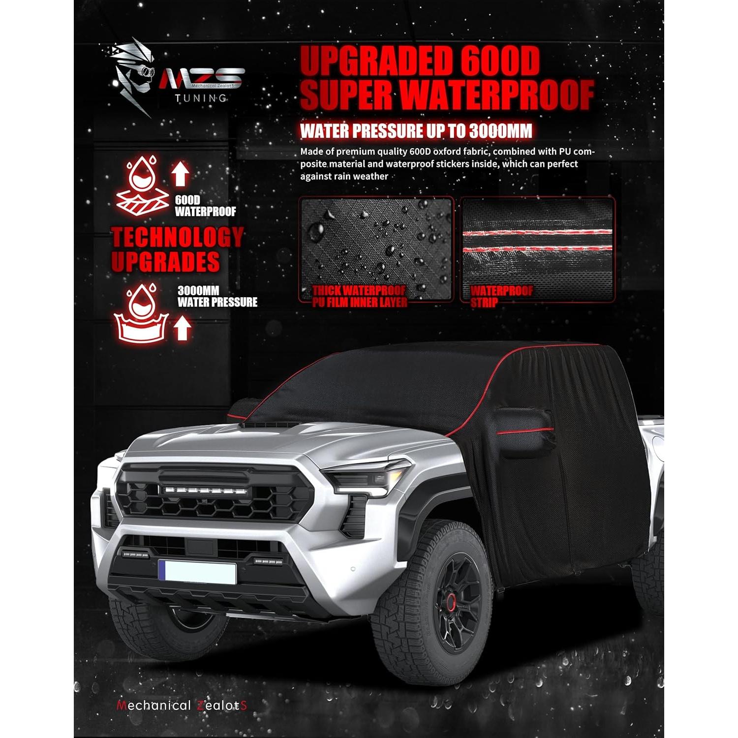 Cubierta de Cabina MZS Tacoma Doble 2014-2025 Impermeable