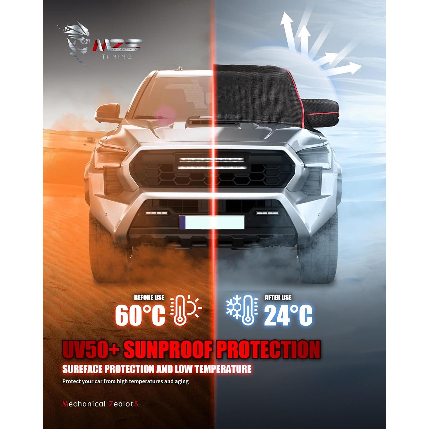 Cubierta de Cabina MZS Tacoma Doble 2014-2025 Impermeable