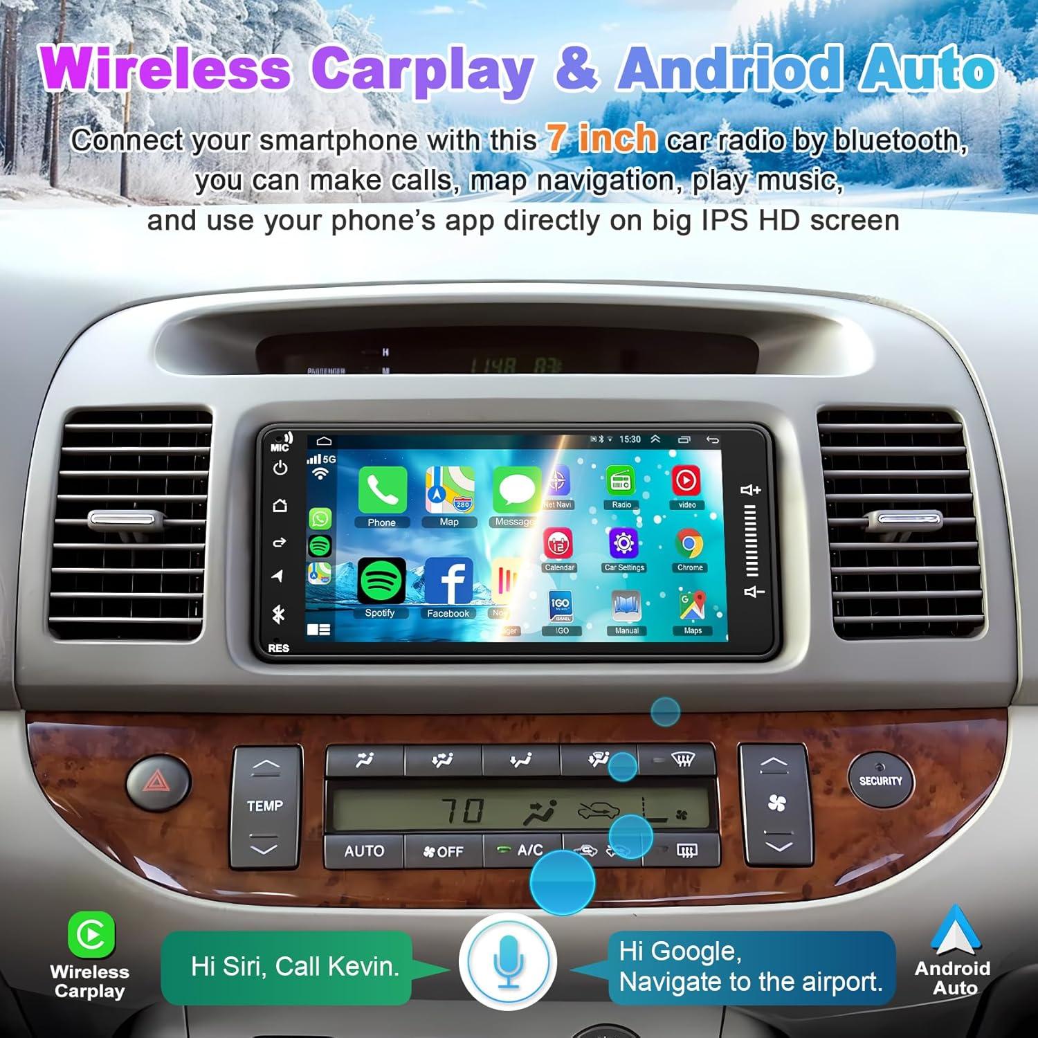Estéreo de Coche Android 12 para Toyota 4Runner/Tundra/Sequoia