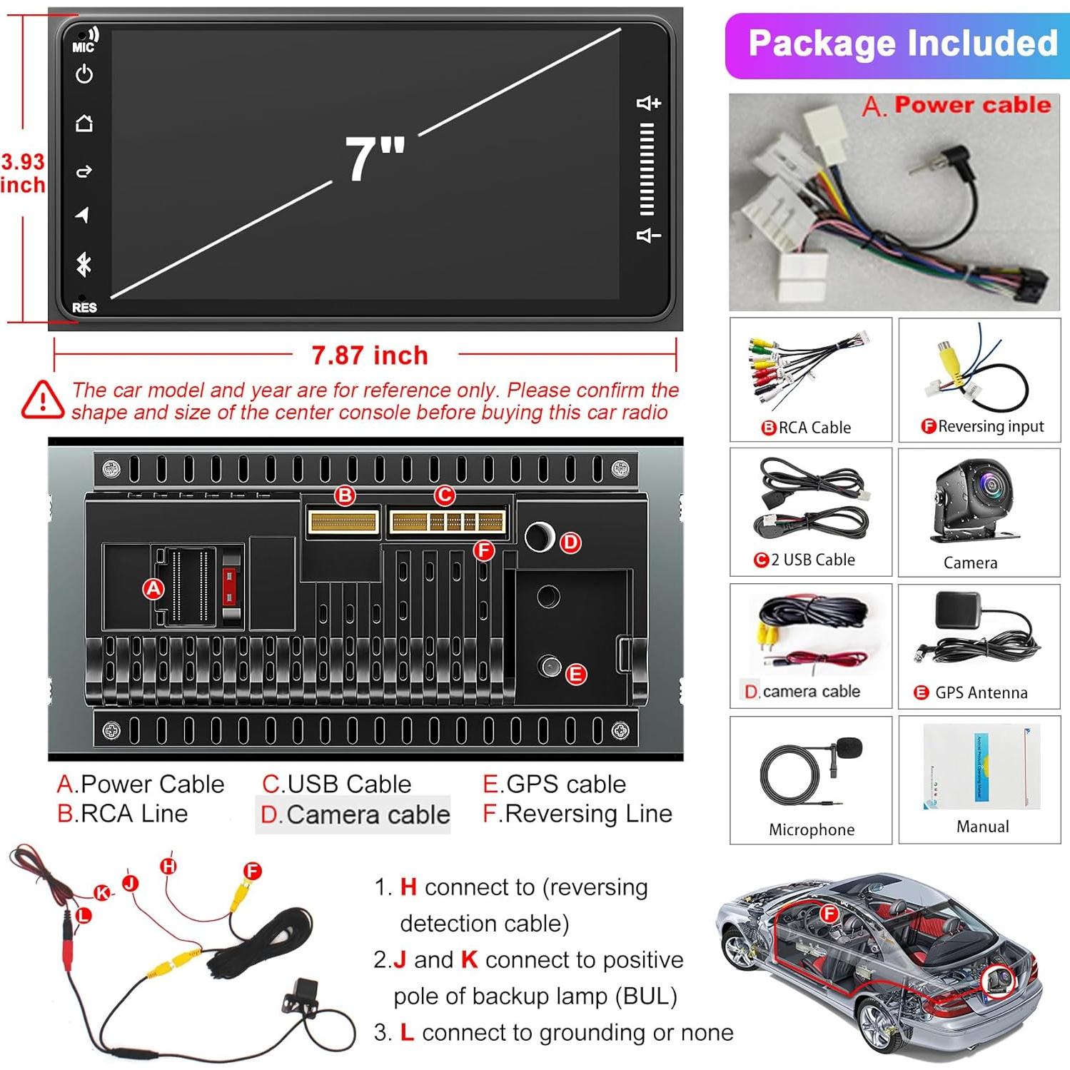 Estéreo de Coche Android 12 para Toyota 4Runner/Tundra/Sequoia