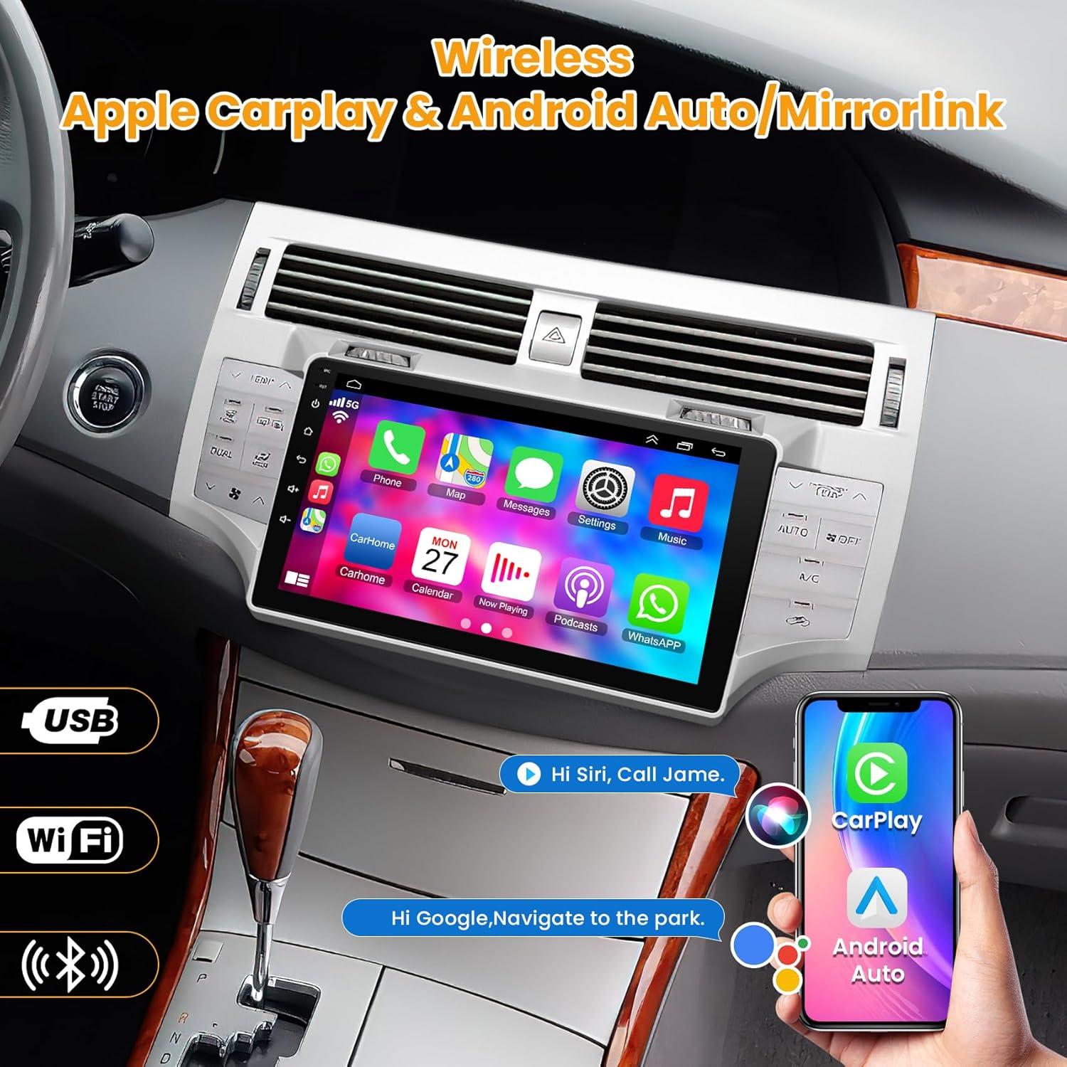 Radio Estéreo para Toyota Avalon 2006-2010 con Carplay y Android Auto