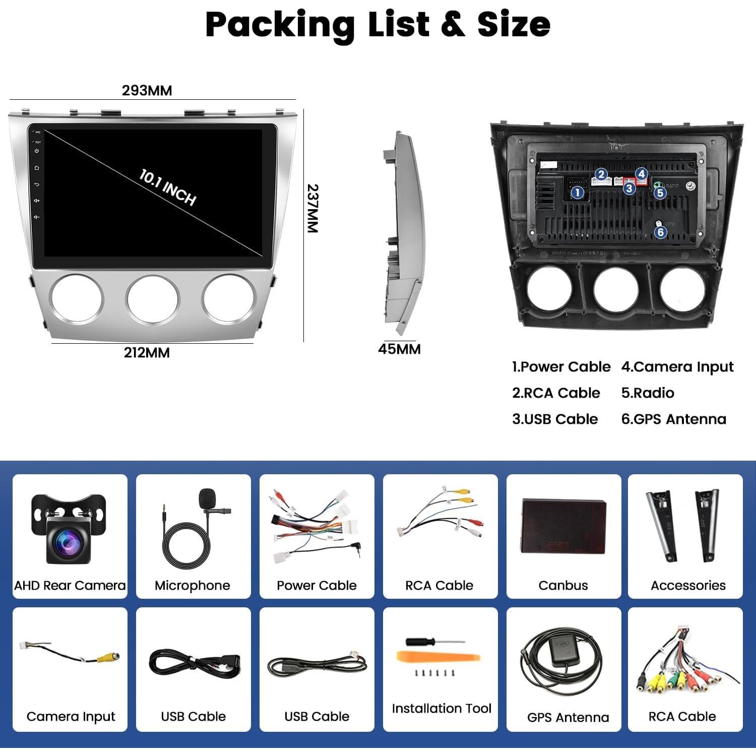 Estéreo Android 13 Hikity 10.1" para Toyota Camry 2006-2011