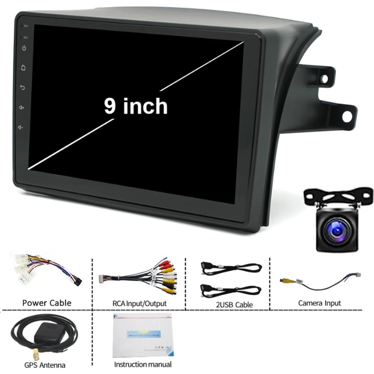 Radio Estéreo Android 12 para Toyota Sienna 2004-2010 9"