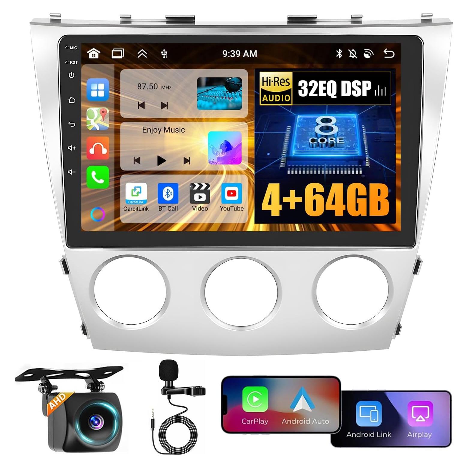 Radio de Coche Hikity 10.1" Android 15 para Toyota Camry 2006-2011