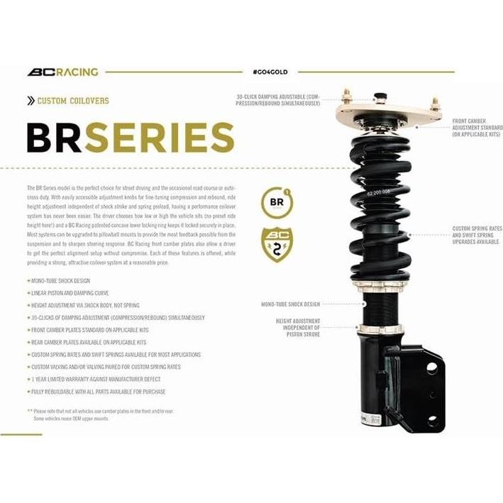 Amortiguadores Ajustables BC Racing C-17-BR para Toyota Camry 2007-11