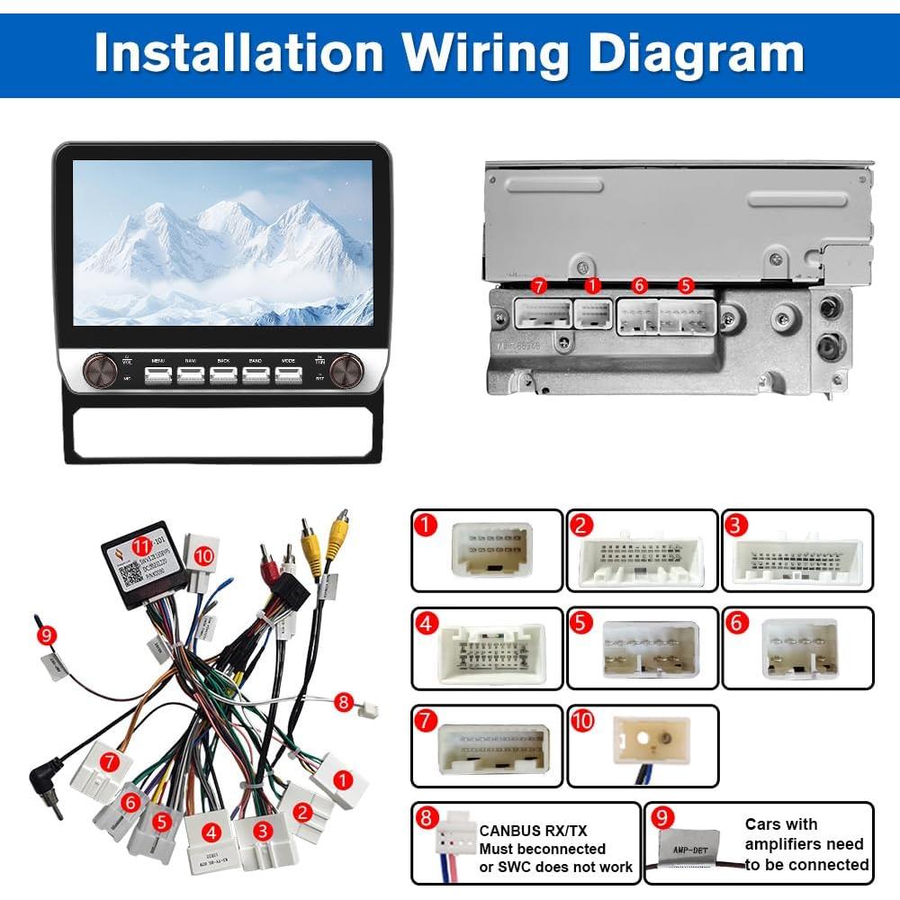 Estéreo Android 10" para Toyota Tacoma 2005-2015 - 2GB RAM, 64GB ROM