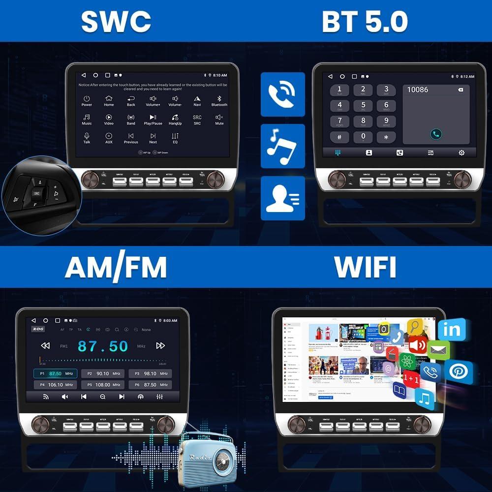 Estéreo Android 10" para Toyota Tacoma 2005-2015 - 2GB RAM, 64GB ROM
