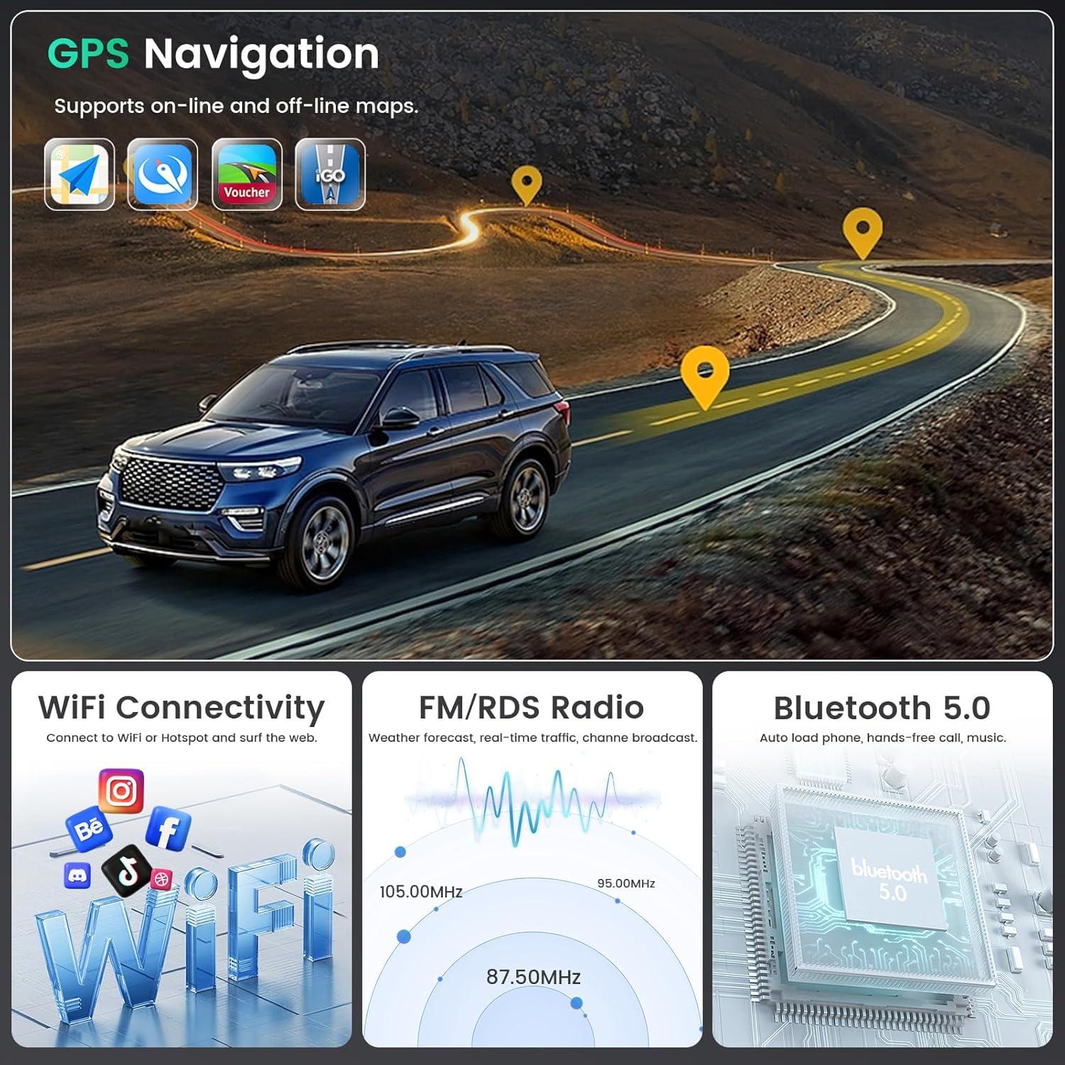 Estéreo Android 15 Ohradio 4+64G para Toyota Tundra/Sequoia