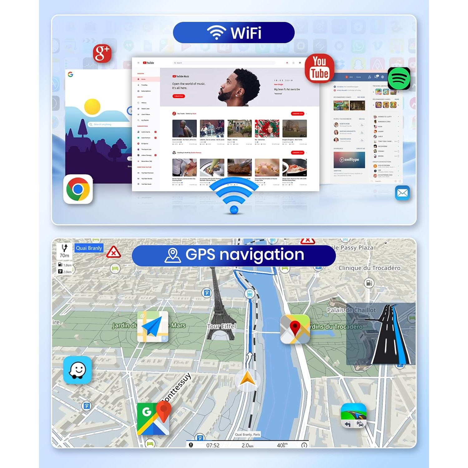 Estéreo de Coche Android 2+64G METEESER para Toyota Avalon 2005-2010