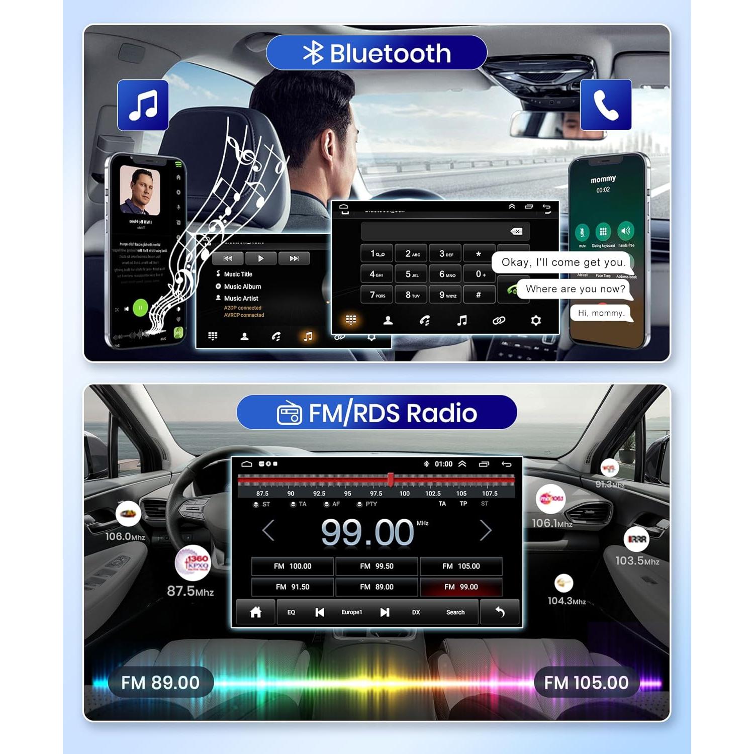Estéreo de Coche Android 2+64G METEESER para Toyota Avalon 2005-2010