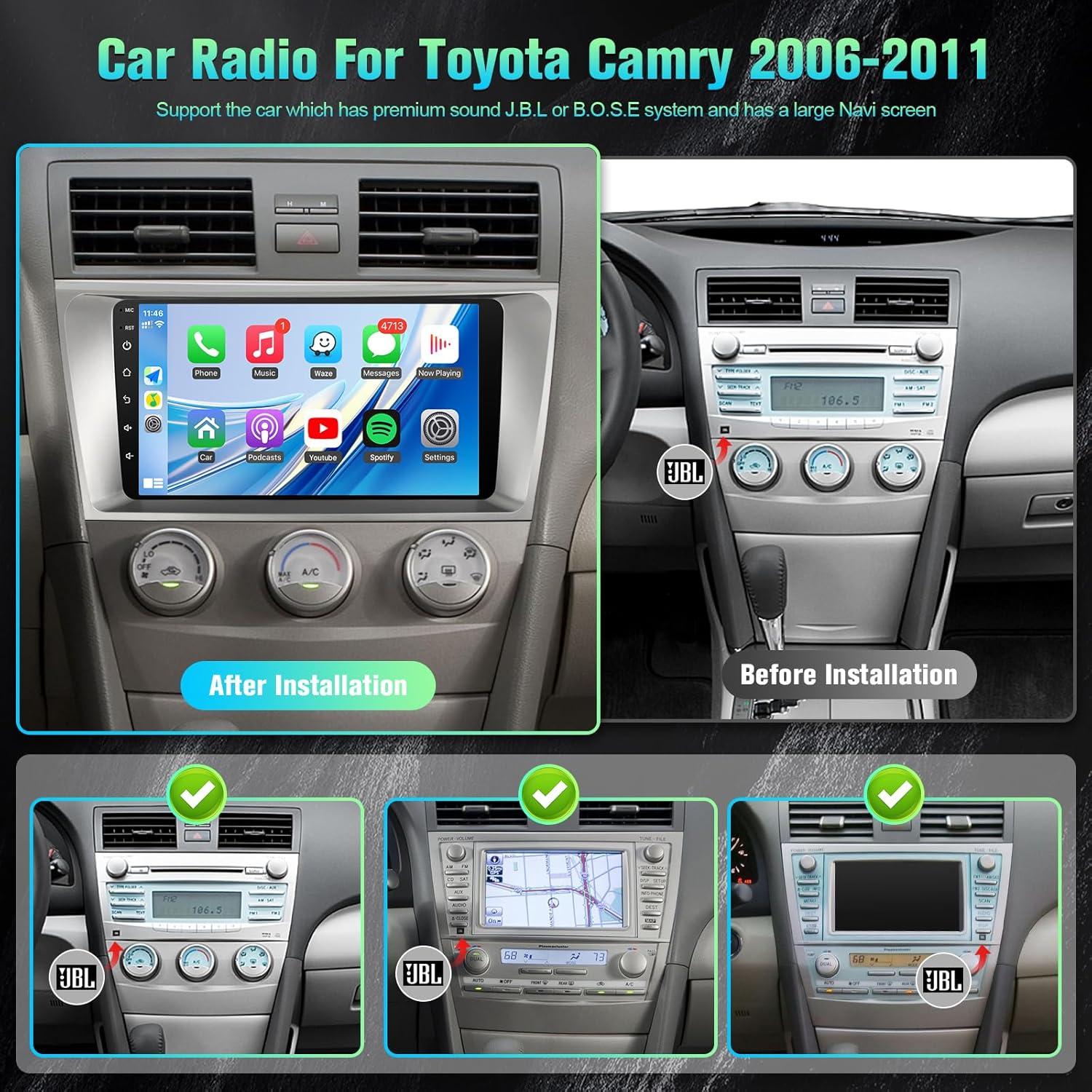 Radio de coche Android 13 KuTaiTai para Toyota Camry 2006-2011