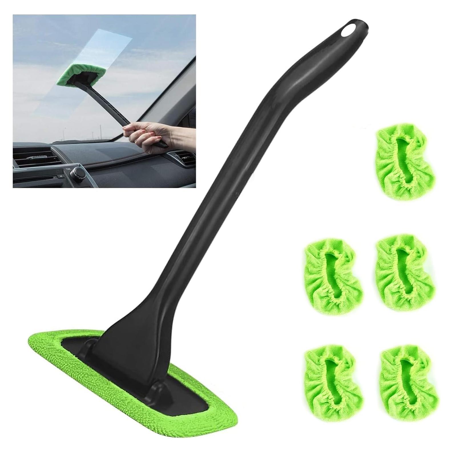 Limpiador de Parabrisas POPDA con 5 Paños Reutilizables Verde