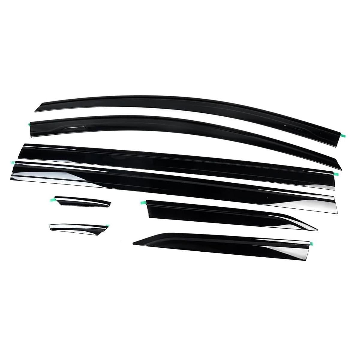 Deflectores de Lluvia 8 Piezas Cuztom Tuning para Toyota Sienna 2021-2026