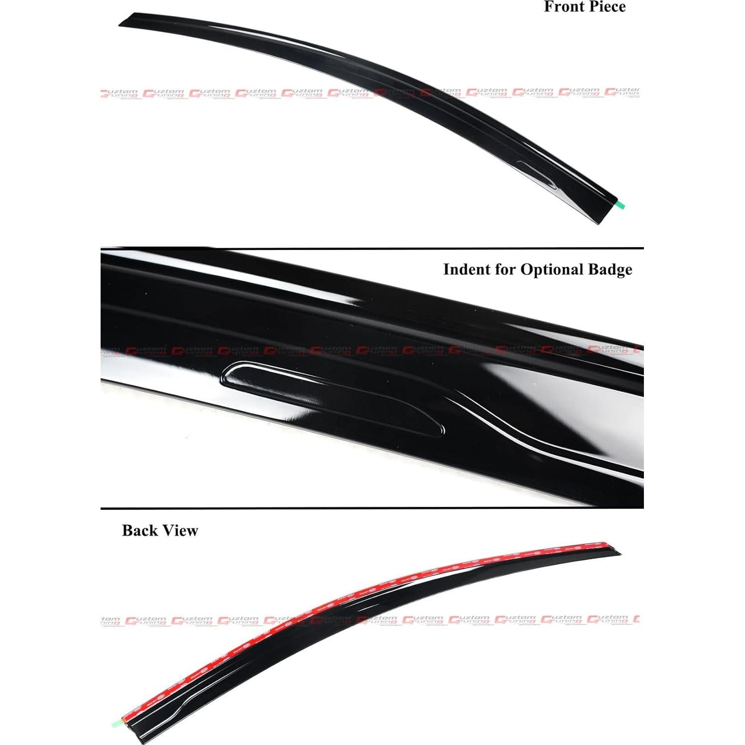 Deflectores de Lluvia 8 Piezas Cuztom Tuning para Toyota Sienna 2021-2026