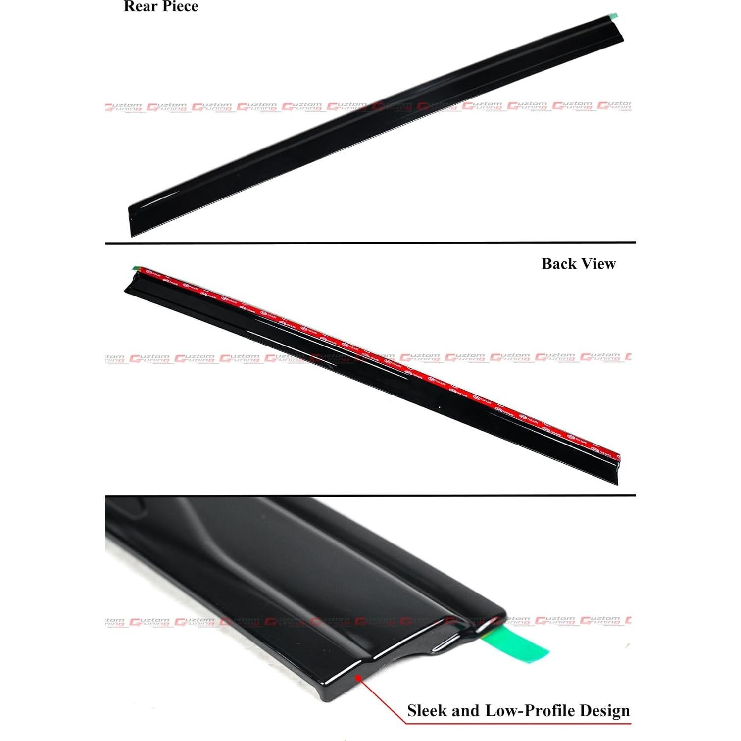 Deflectores de Lluvia 8 Piezas Cuztom Tuning para Toyota Sienna 2021-2026