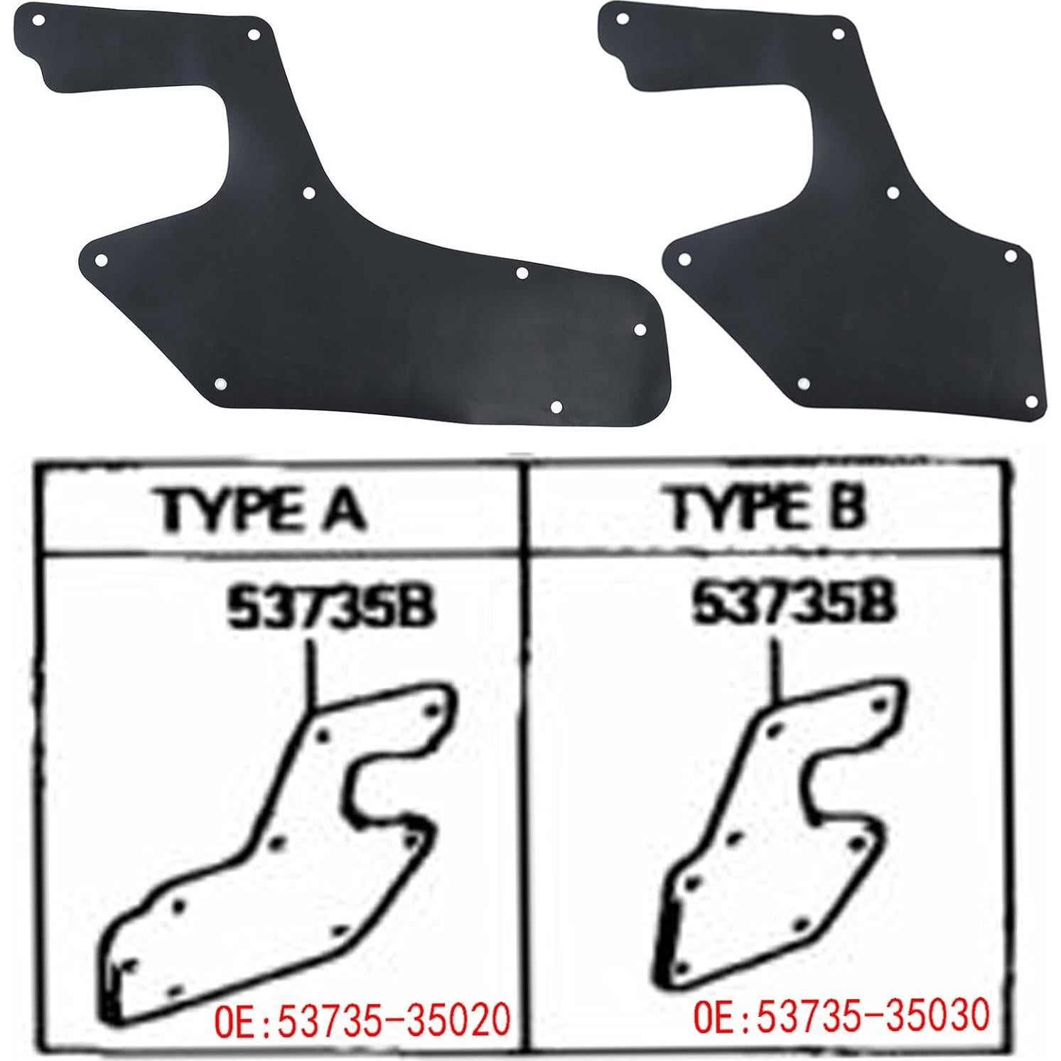 Protecciones de Guardabarros XUKEY para Toyota 4Runner/Hilux N180 1996-2002