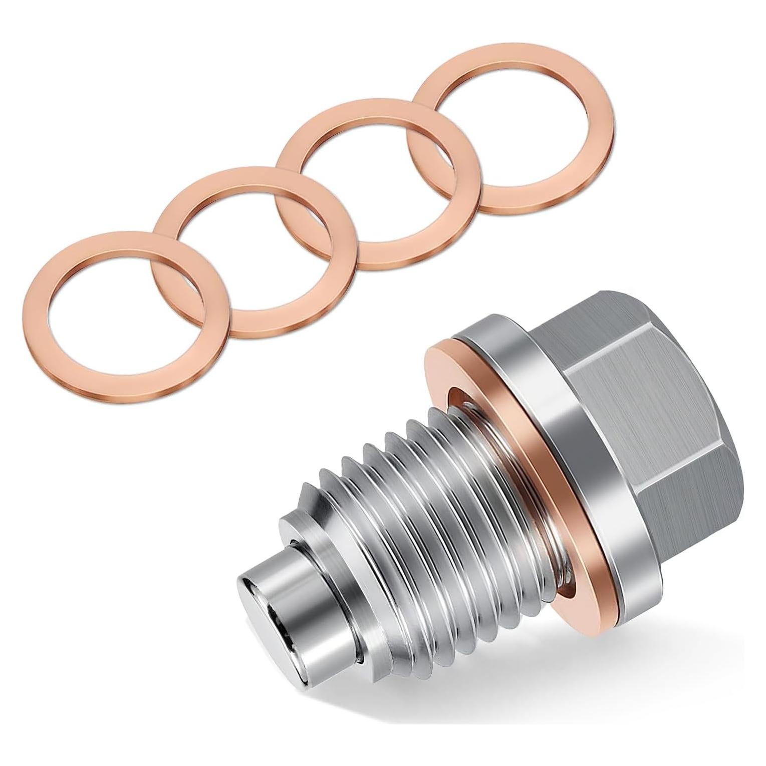 Tapón de Drenaje de Aceite Magnético JUSTTOP M12 x 1.25