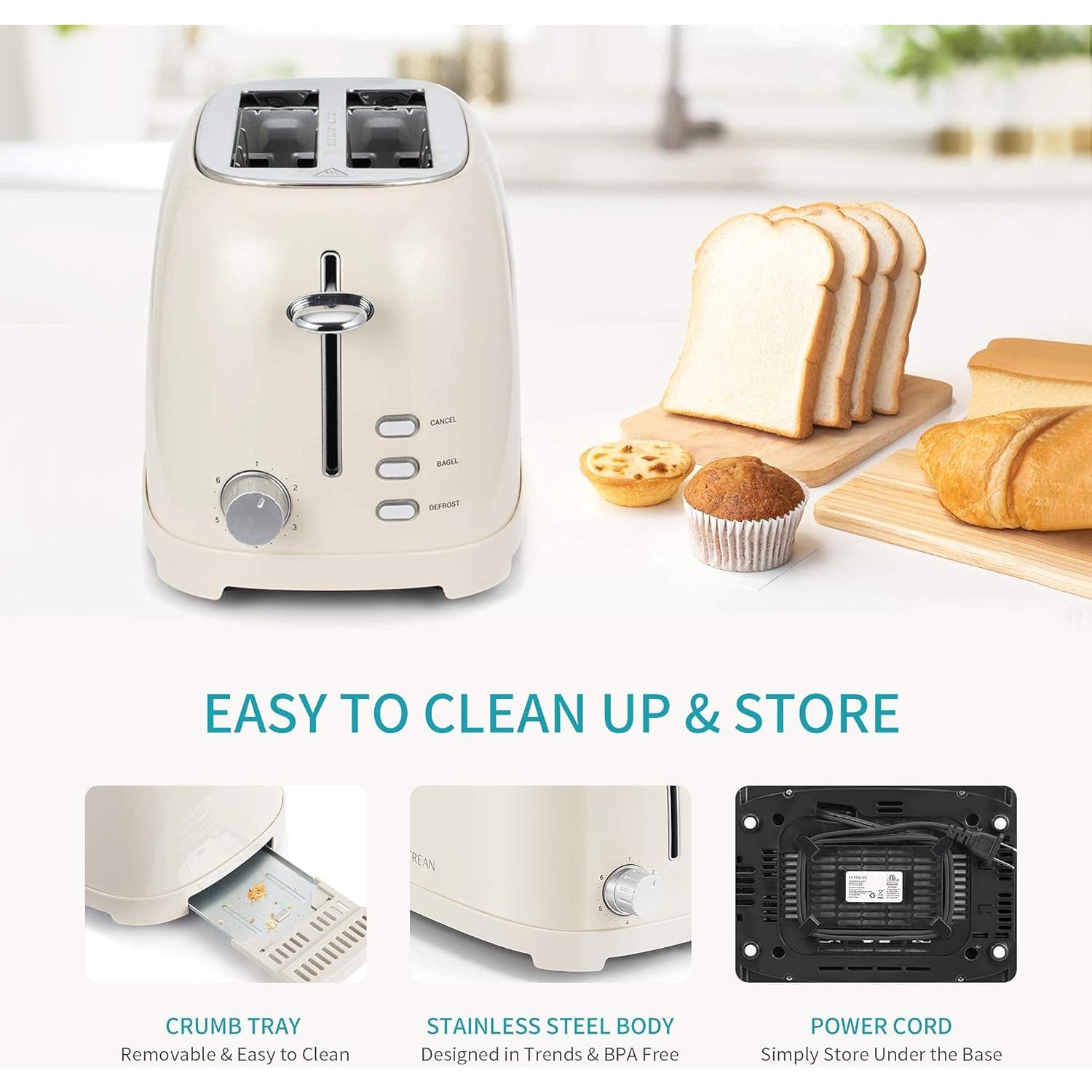 Tostadora Ultrean WT-330C 2 Rebanadas Acero Inoxidable 6 Niveles