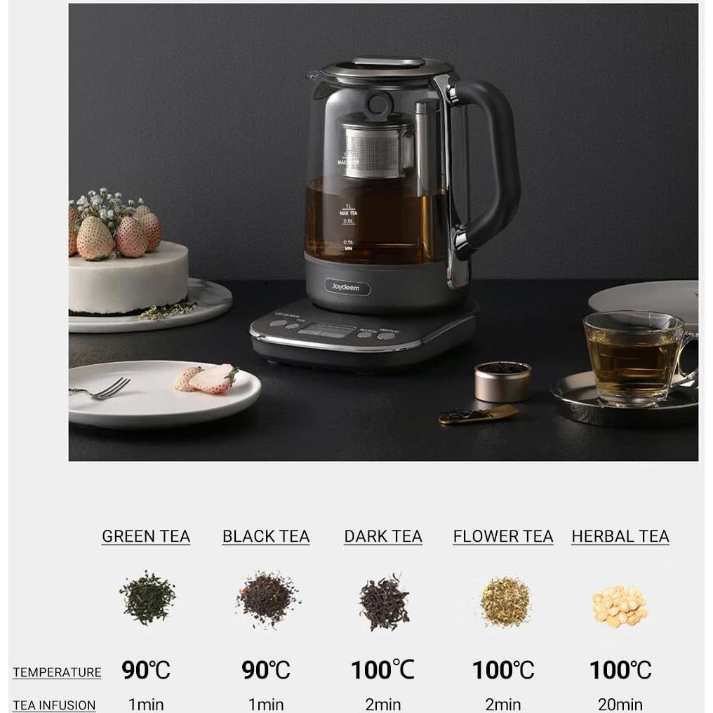 Hervidor de Té Joydeem 1.7L Eléctrico con Infusor Automático