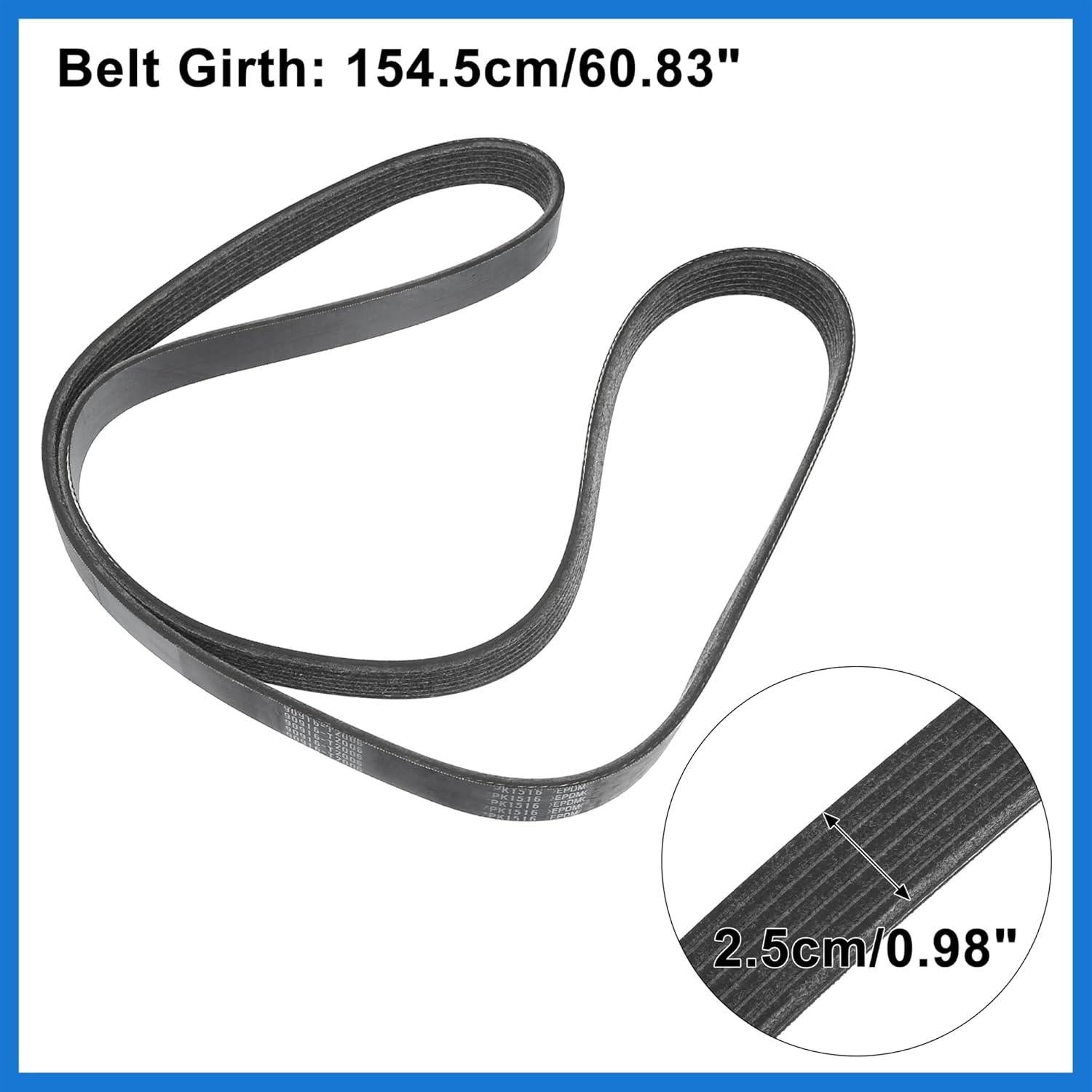 Correa de Transmisión V-Ribbed VekAuto 154.5cm para Toyota