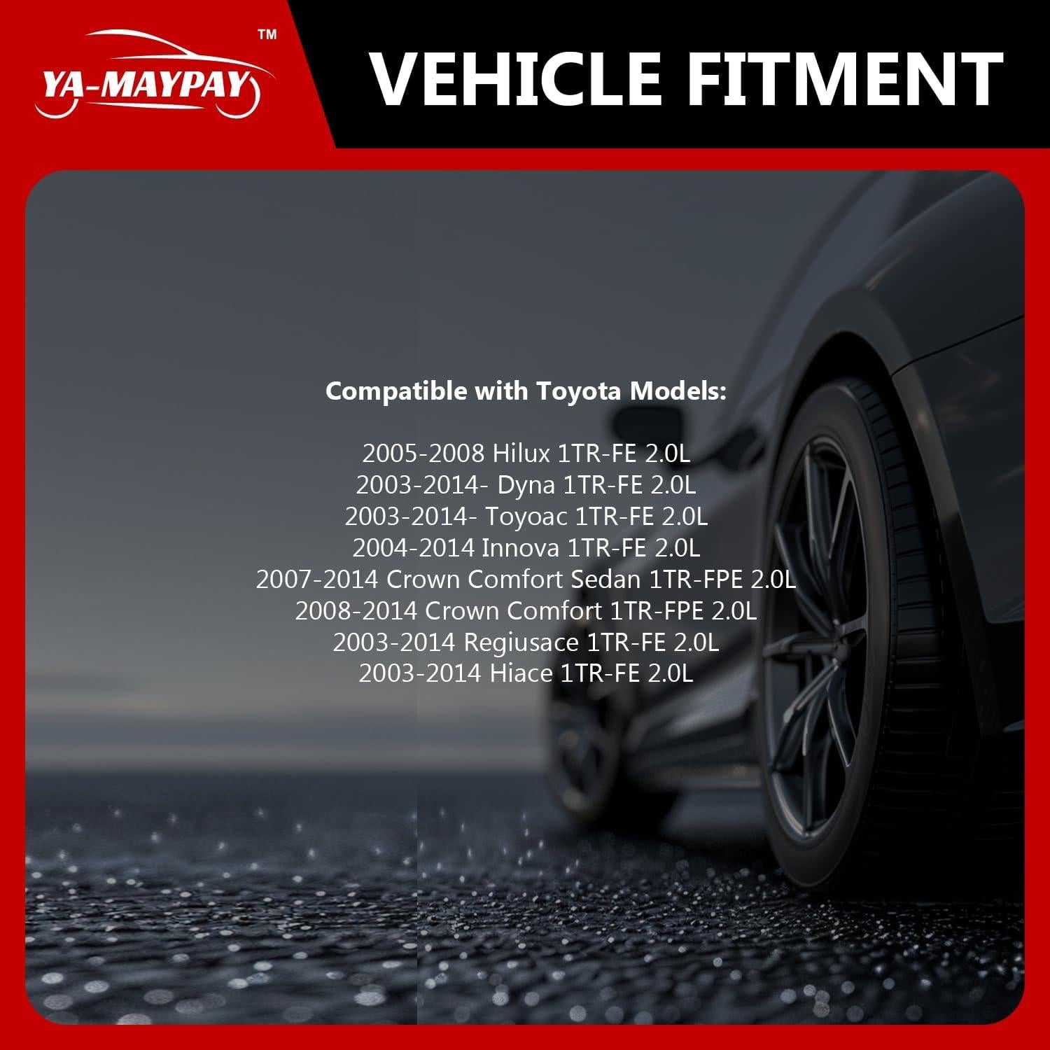 Kit de Cadena de Distribución YA-MAYPAY para Toyota 1TR-FE 2.0L