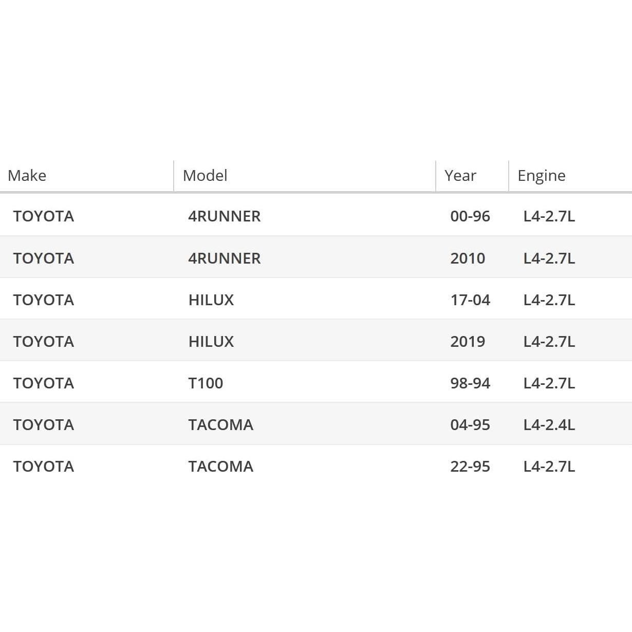 Bomba de Agua OAW T1960 para Toyota Tacoma, Hilux, 4Runner