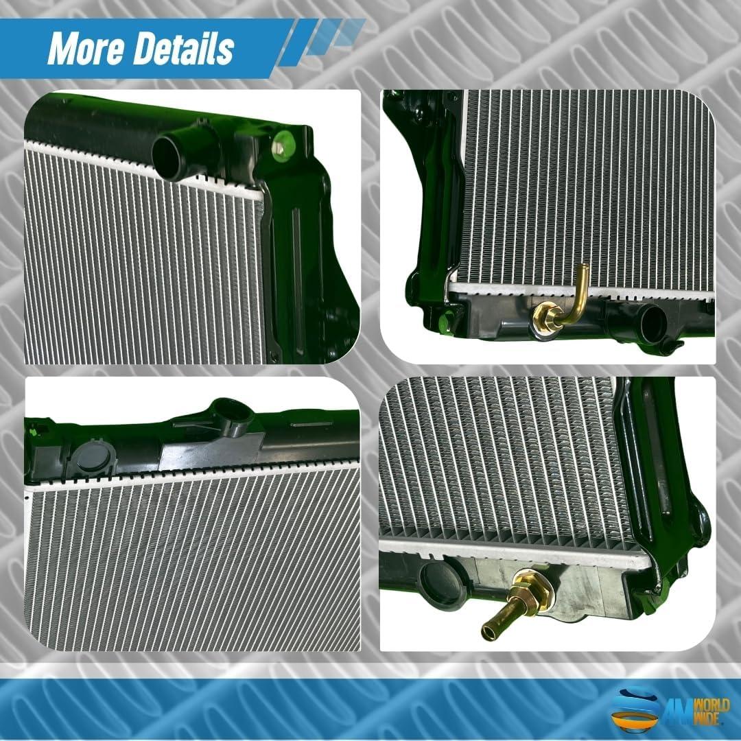 Radiador de Reemplazo AM Worldwide para Toyota Hilux 1995-2005 450x528x26mm