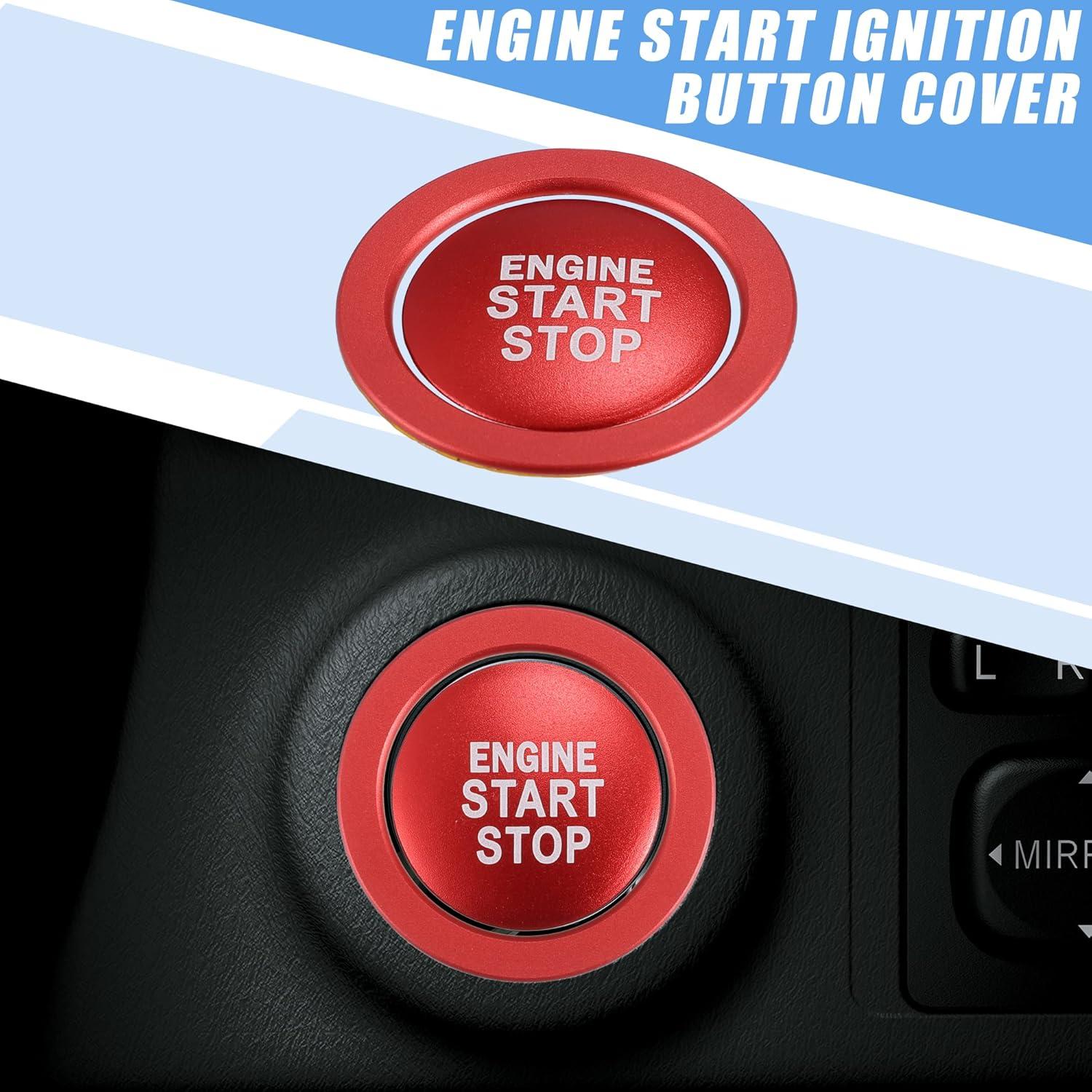 Cubierta de Botón de Encendido Motor Toyota A ABSOPRO Roja