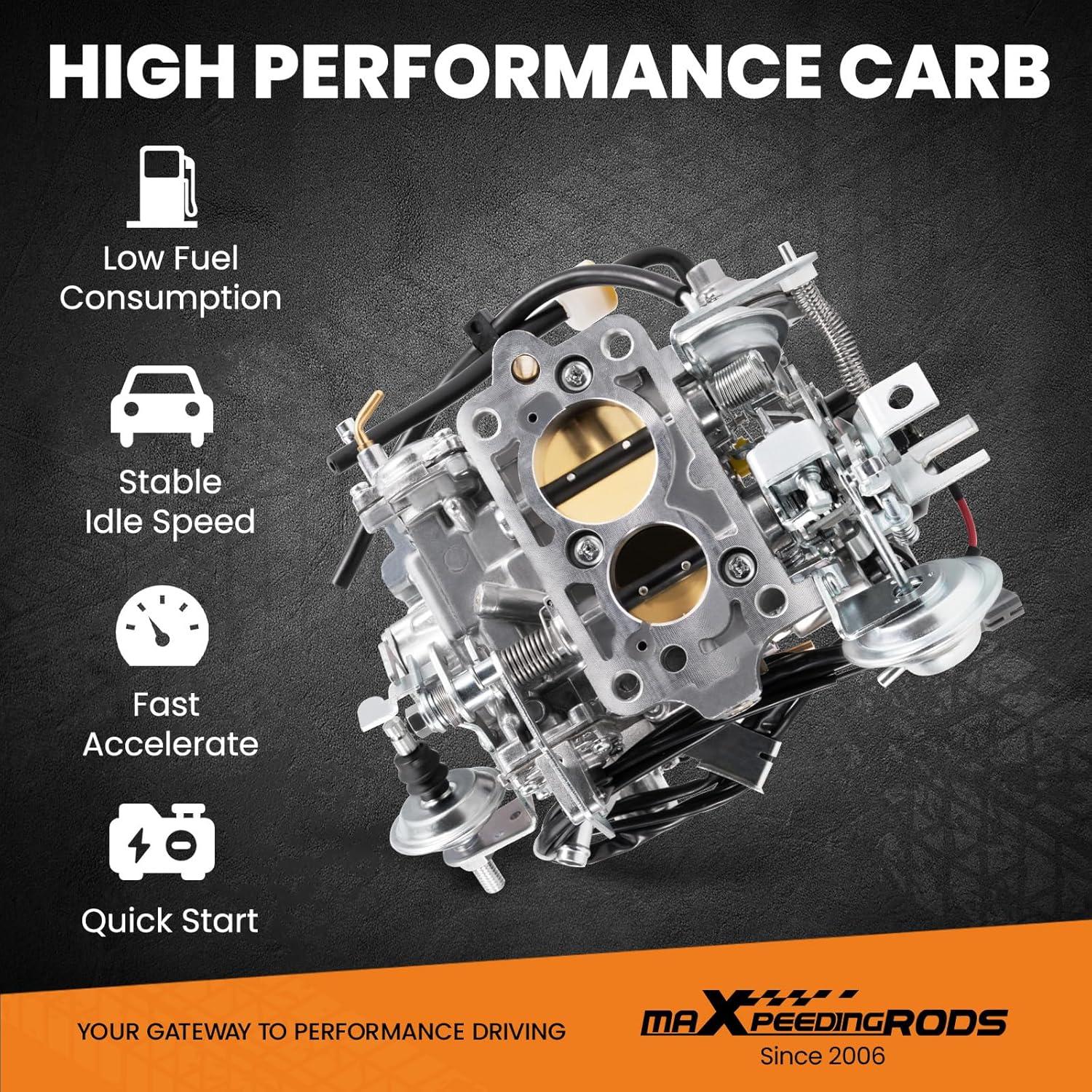 Carburador maXpeedingrods TOY-507 para Toyota 22R 2.4L 1987-1990