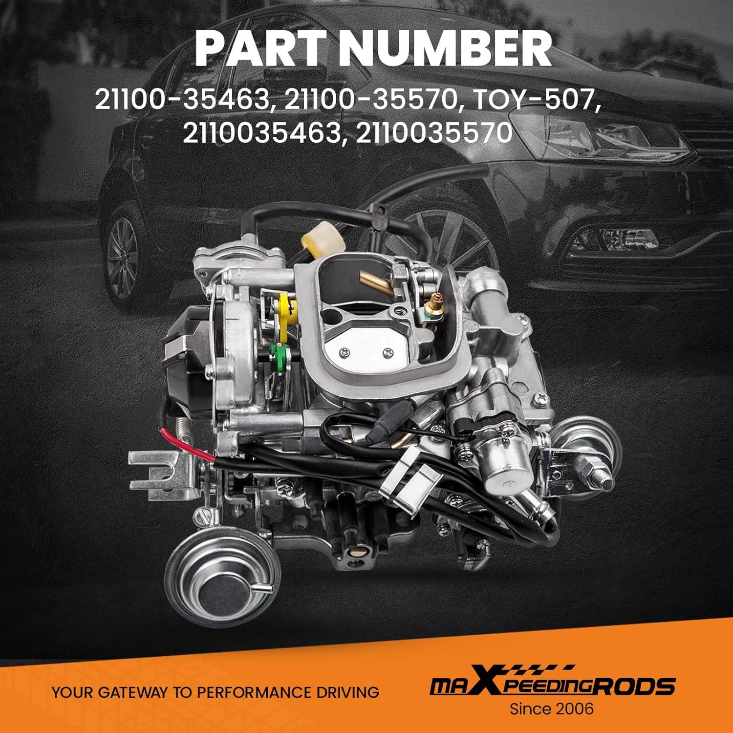 Carburador maXpeedingrods TOY-507 para Toyota 22R 2.4L 1987-1990