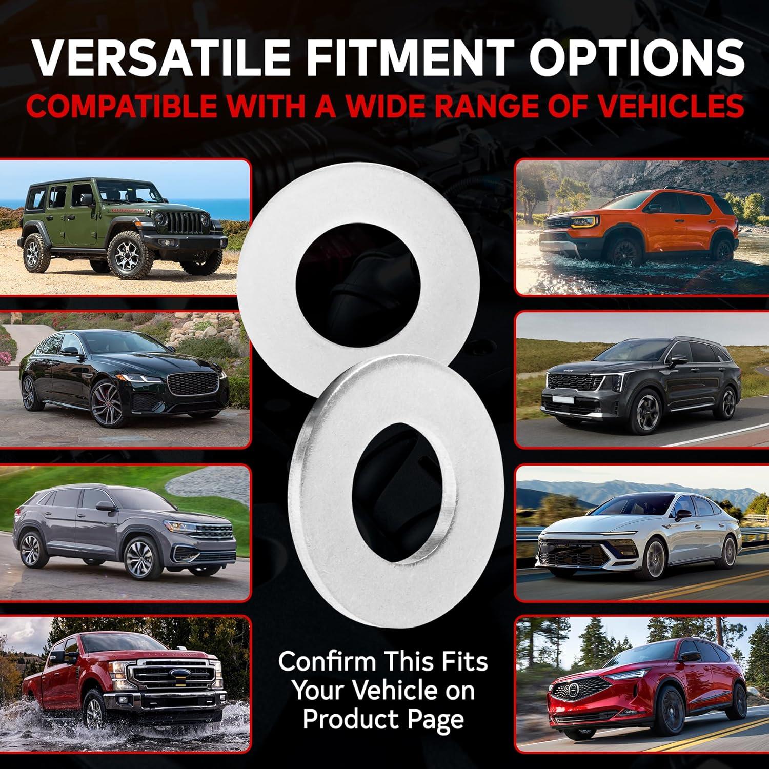 Arandela de Aplastamiento Votex M12 para Toyota Hilux 2004-2024 - Paquete de 20